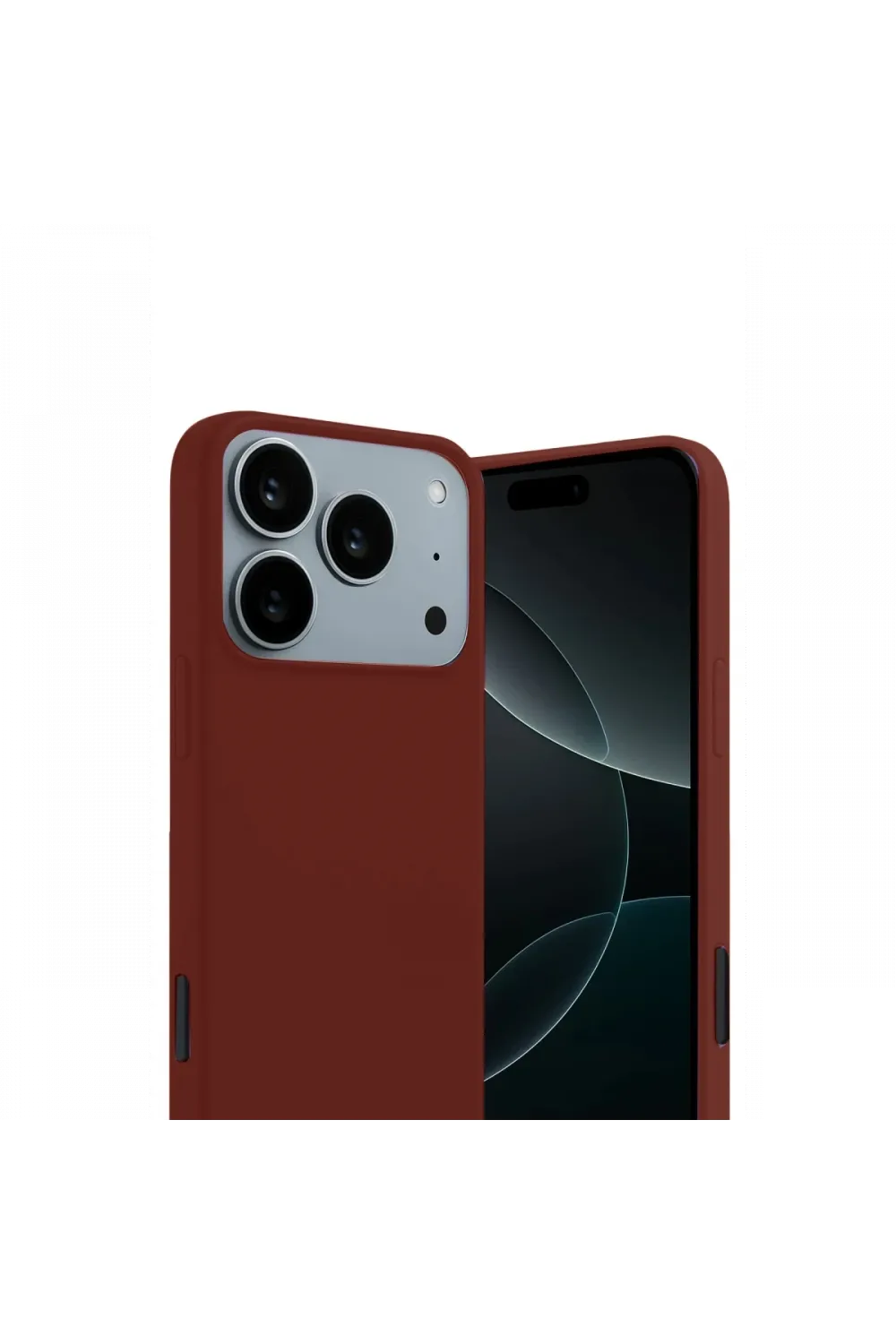 Apple iPhone 17 Pro Max First Silikon - Bordo