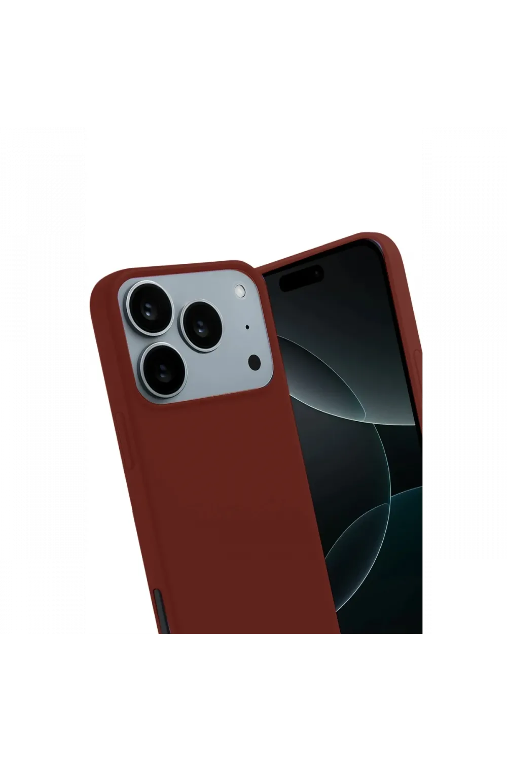 Apple iPhone 17 Pro Max First Silikon - Bordo