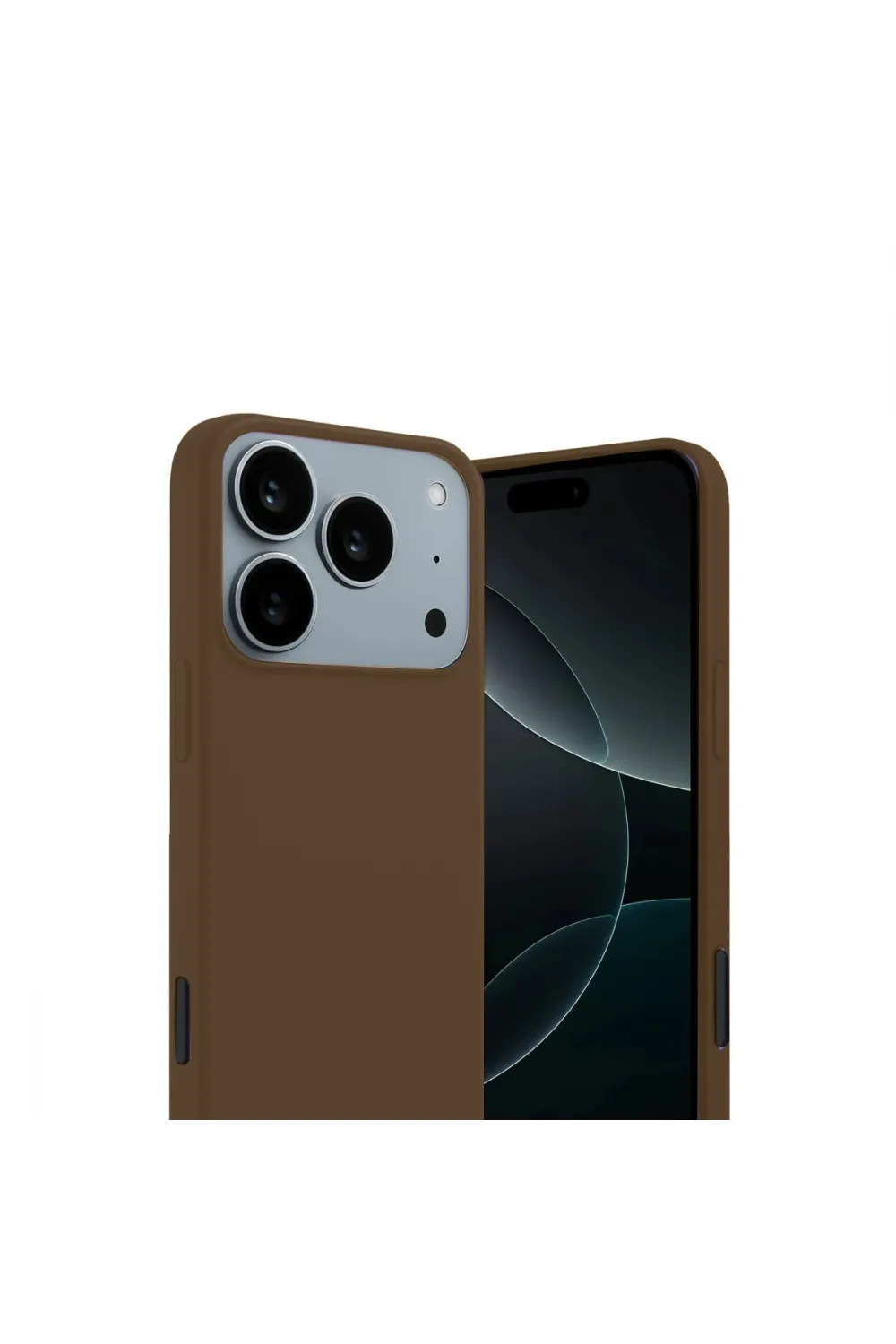 Apple İphone 17 Pro Max First Silikon - Kahverengi