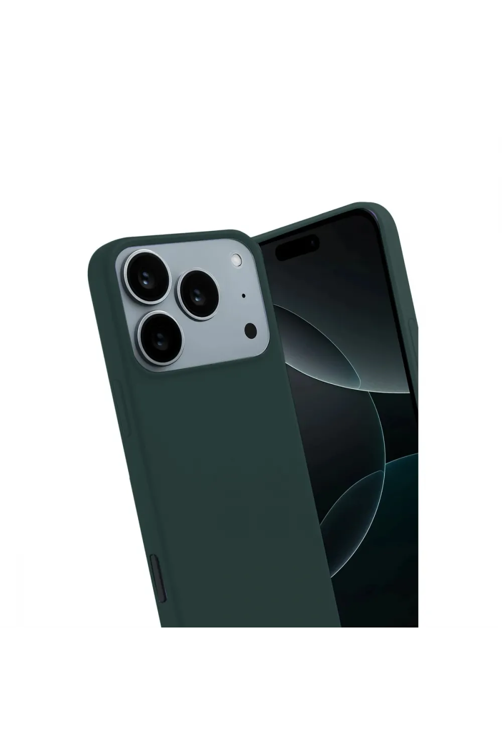 Apple İphone 17 Pro Max First Silikon - Koyu Yeşil