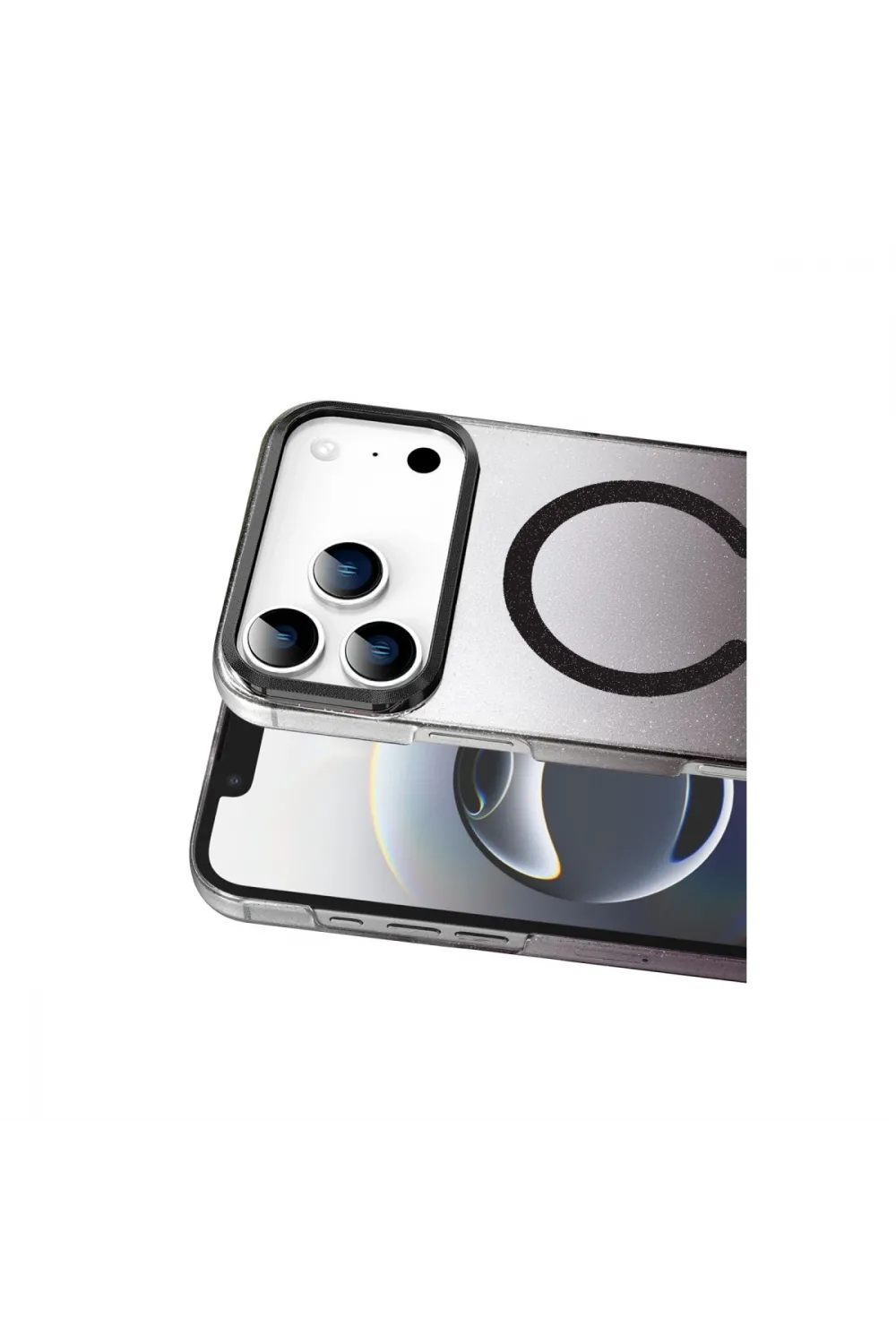 Apple İphone 17 Pro Max Glossy Magsafe Kapak - Siyah