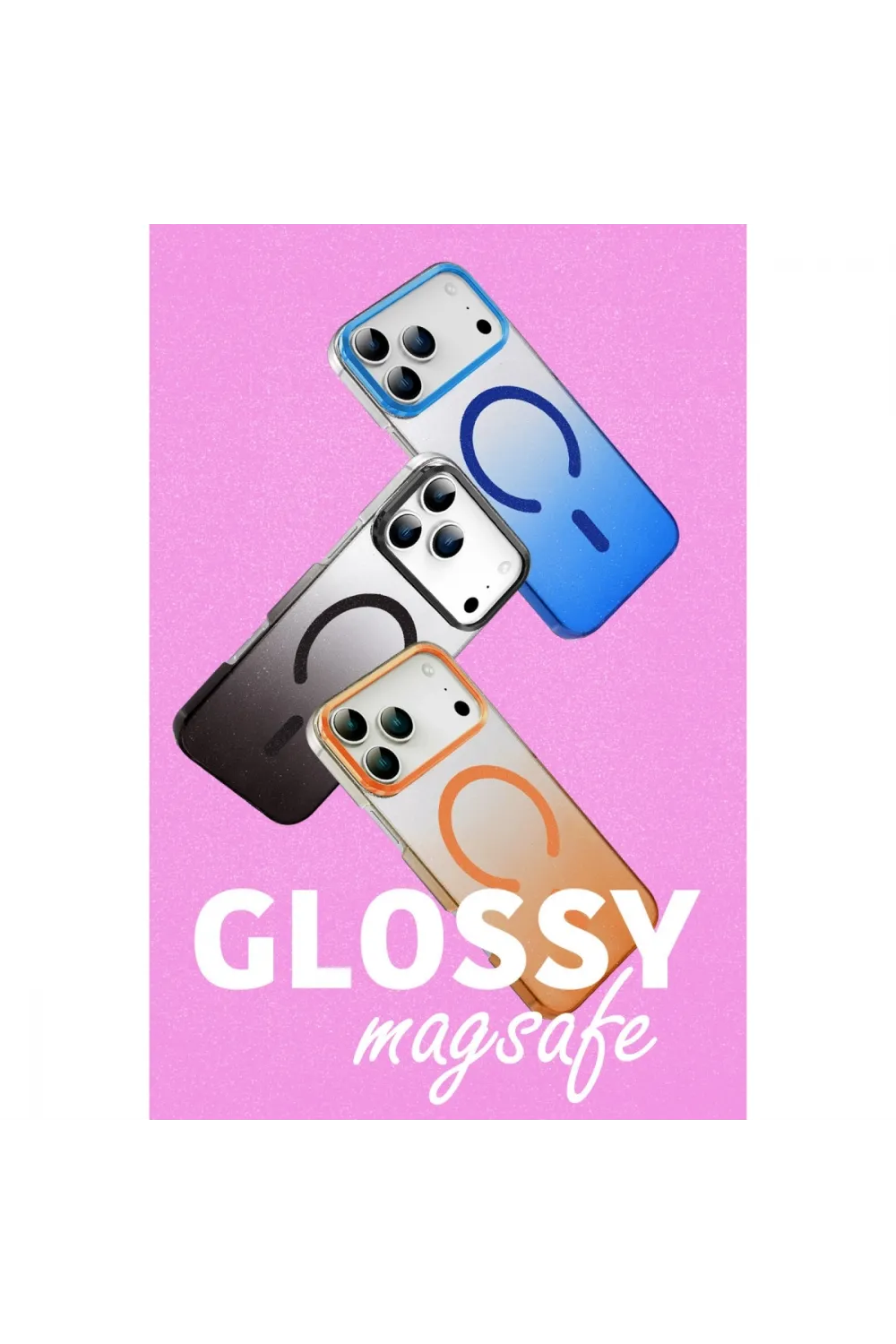 Apple İphone 17 Pro Max Glossy Magsafe Kapak - Siyah