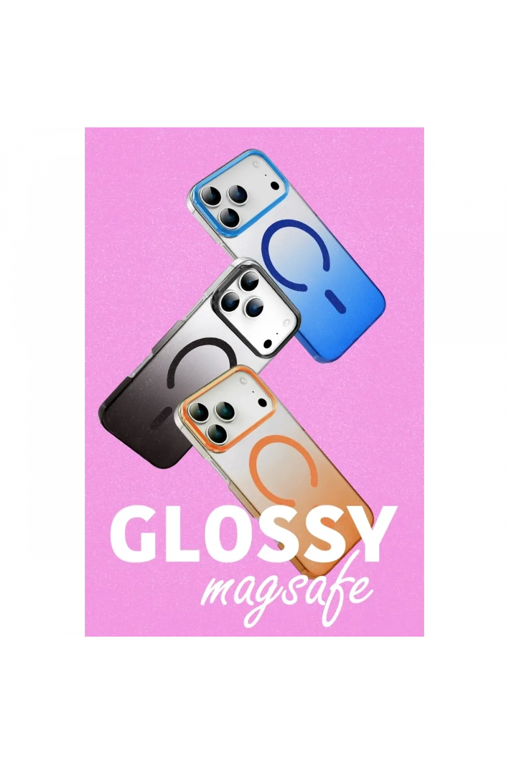 Apple iPhone 17 Pro Max Glossy Magsafe Kapak - Turuncu