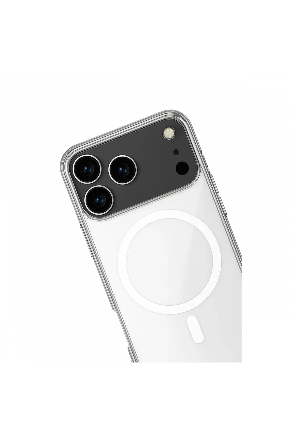 Apple iPhone 17 Pro Max Kılıf Magneticsafe Şeffaf Silikon - Şeffaf