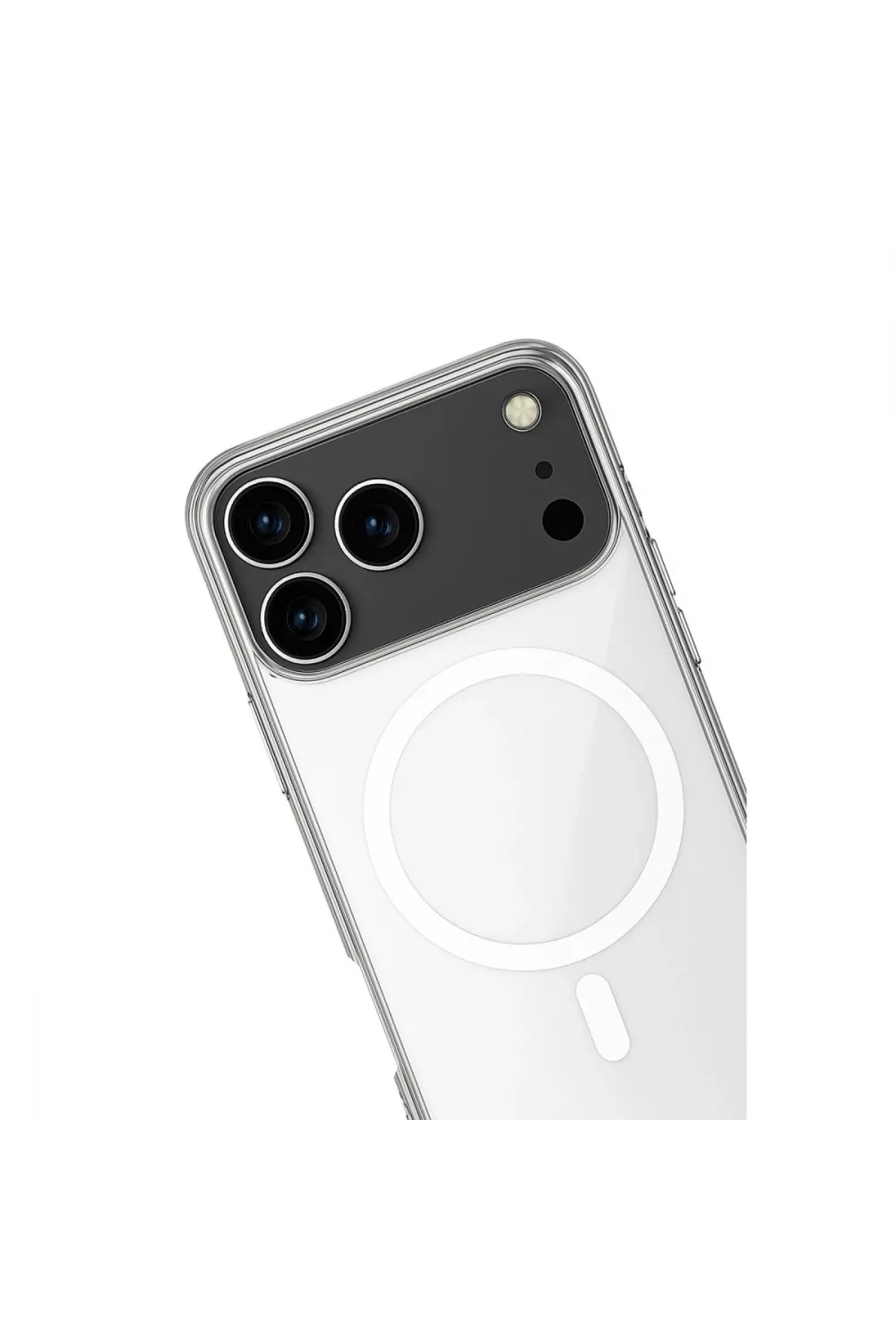 Apple İphone 17 Pro Max Kılıf Magneticsafe Şeffaf Silikon - Şeffaf