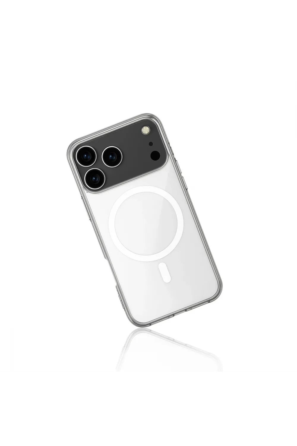 Apple İphone 17 Pro Max Kılıf Magneticsafe Şeffaf Silikon - Şeffaf