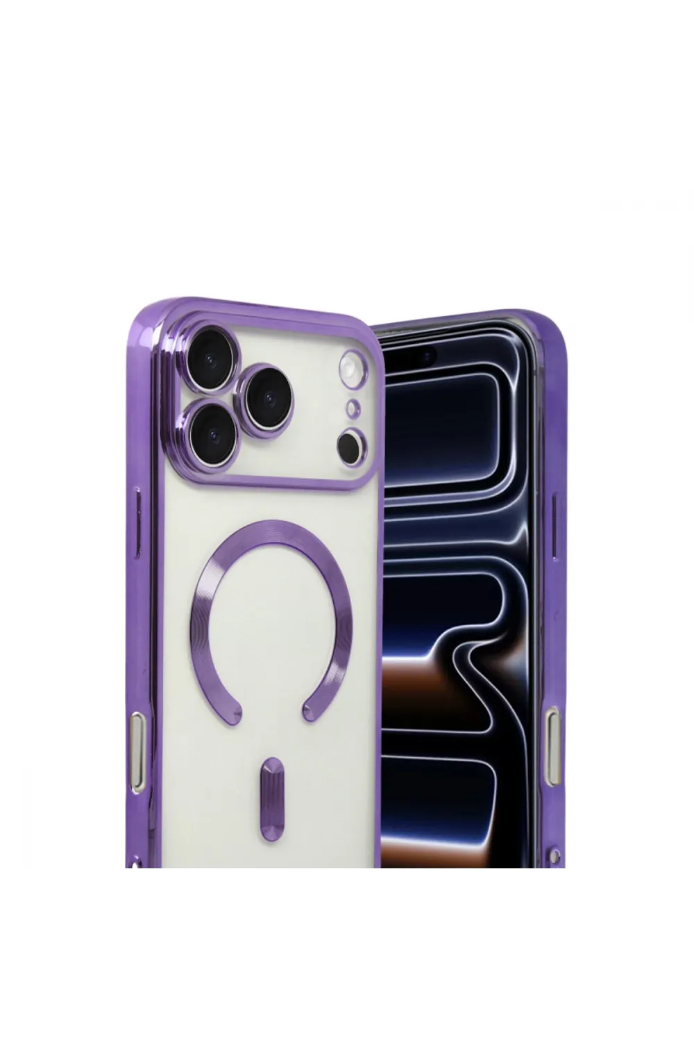 Apple İphone 17 Pro Max Kross Magneticsafe Kapak - Mor