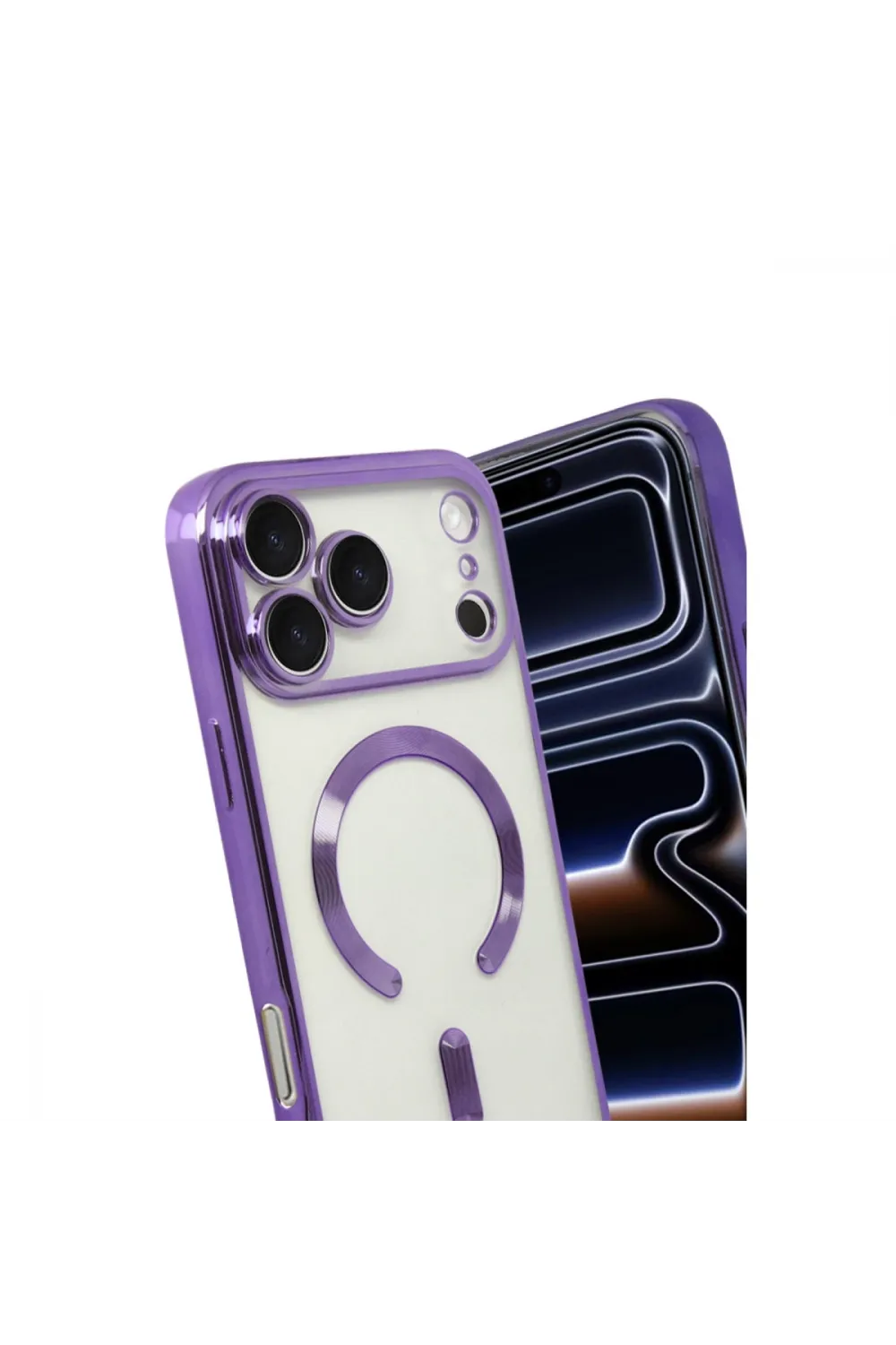 Apple İphone 17 Pro Max Kross Magneticsafe Kapak - Mor