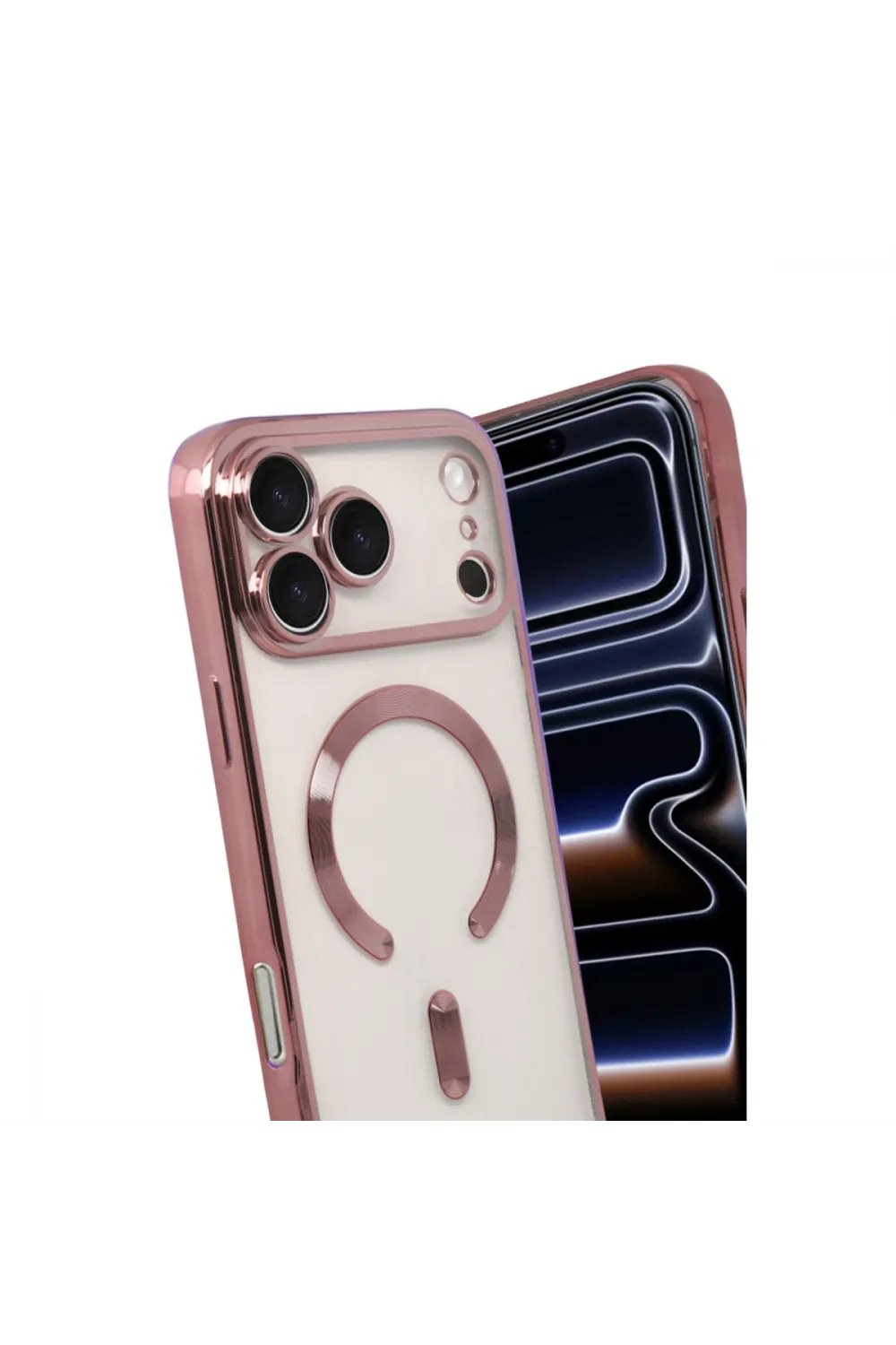 Apple İphone 17 Pro Max Kross Magneticsafe Kapak - Rose