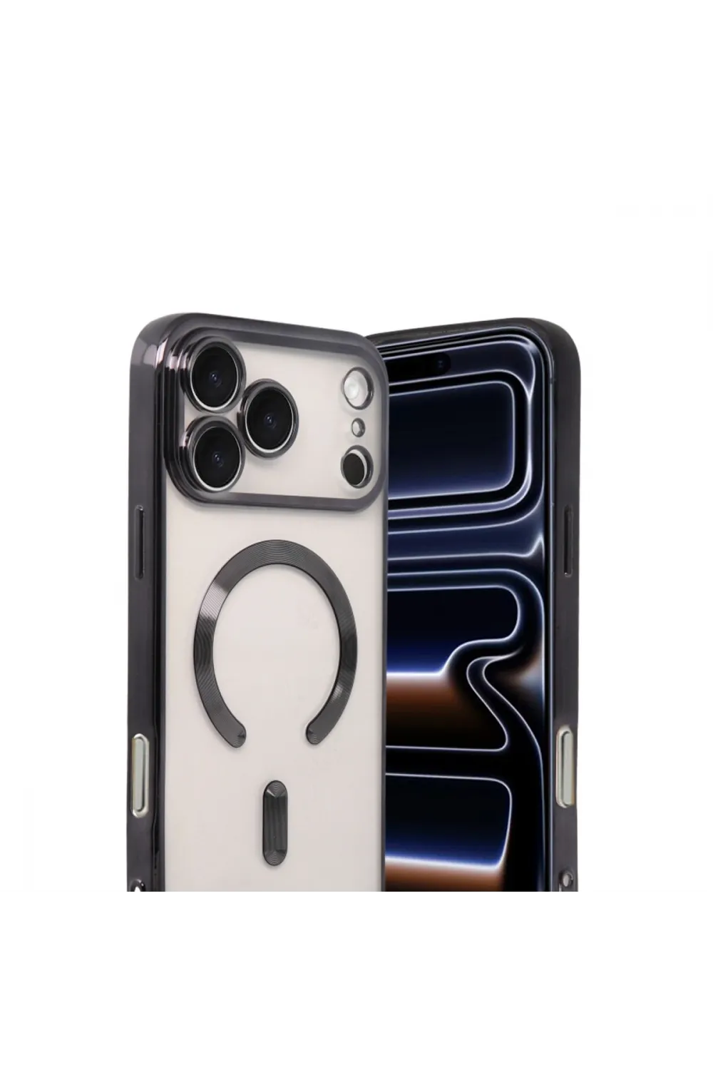 Apple İphone 17 Pro Max Kross Magneticsafe Kapak - Siyah