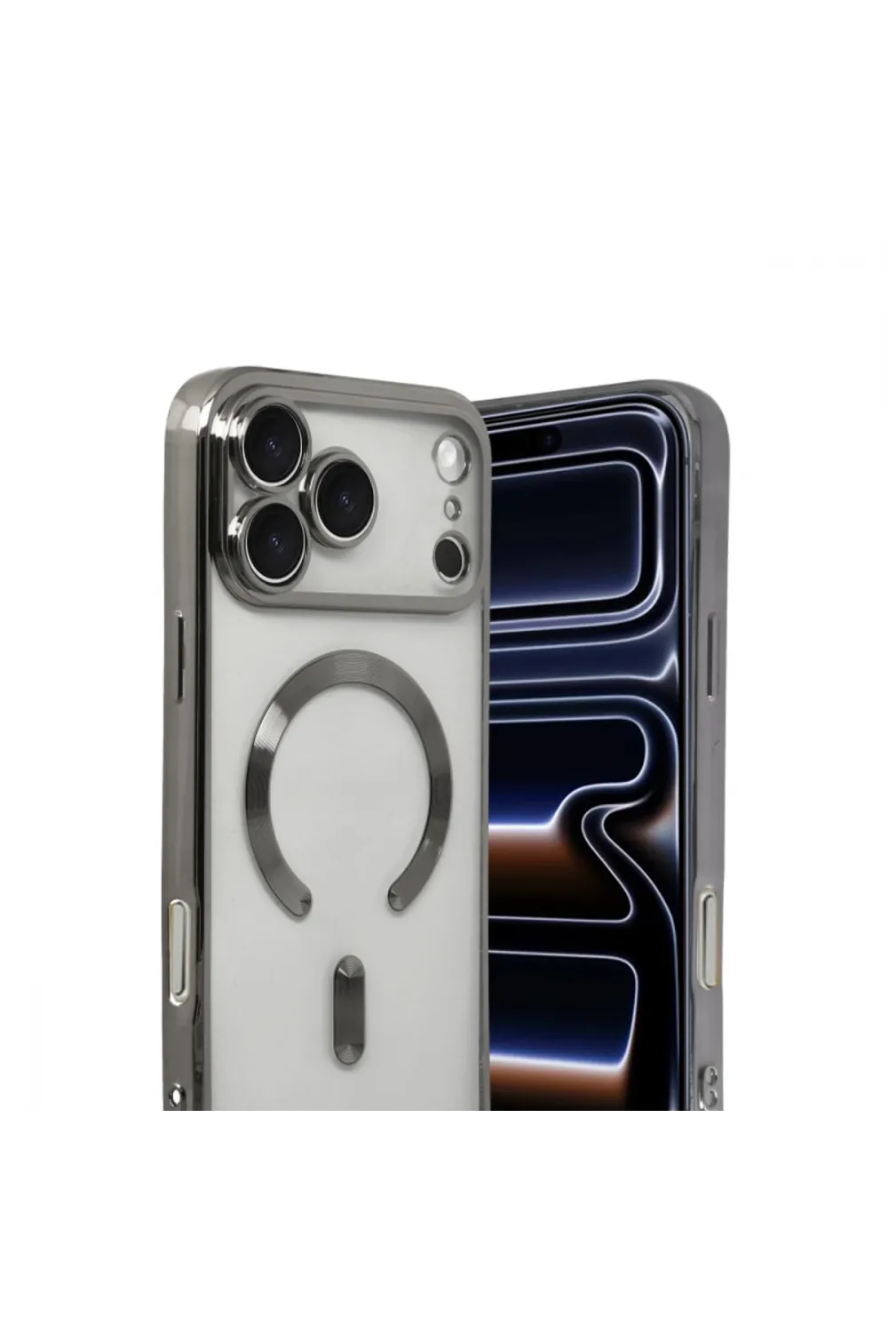 Apple İphone 17 Pro Max Kross Magneticsafe Kapak - Titan Gri