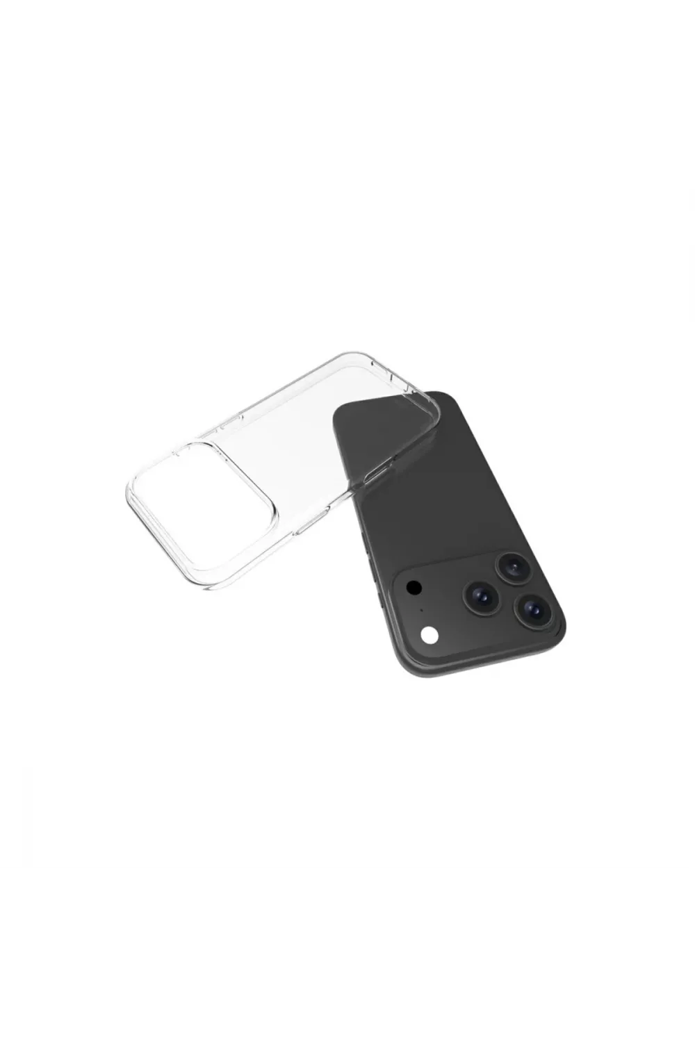 Apple İphone 17 Pro Max Lüx Şeffaf Silikon - Şeffaf