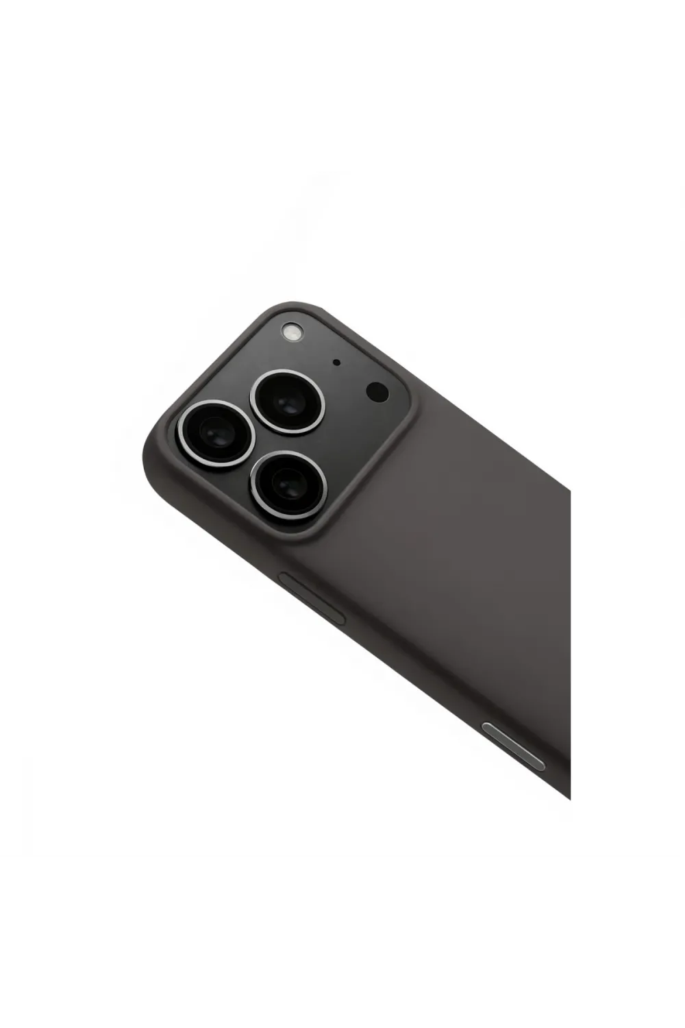 Apple İphone 17 Pro Max Nano İçi Kadife Silikon - Gri