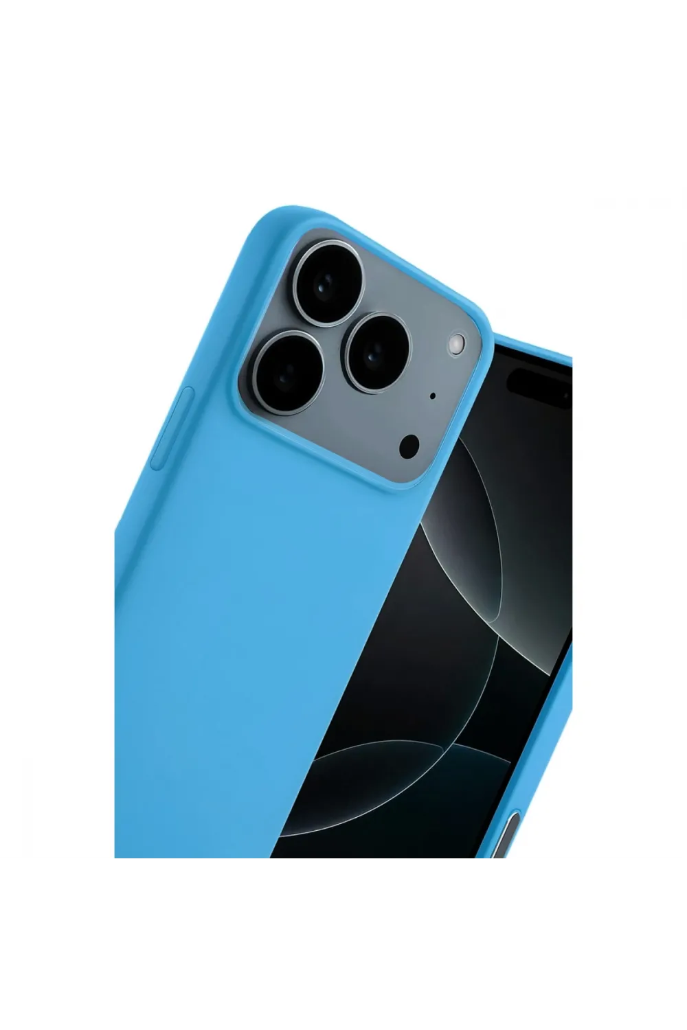 Apple İphone 17 Pro Max Nano İçi Kadife Silikon - Mavi