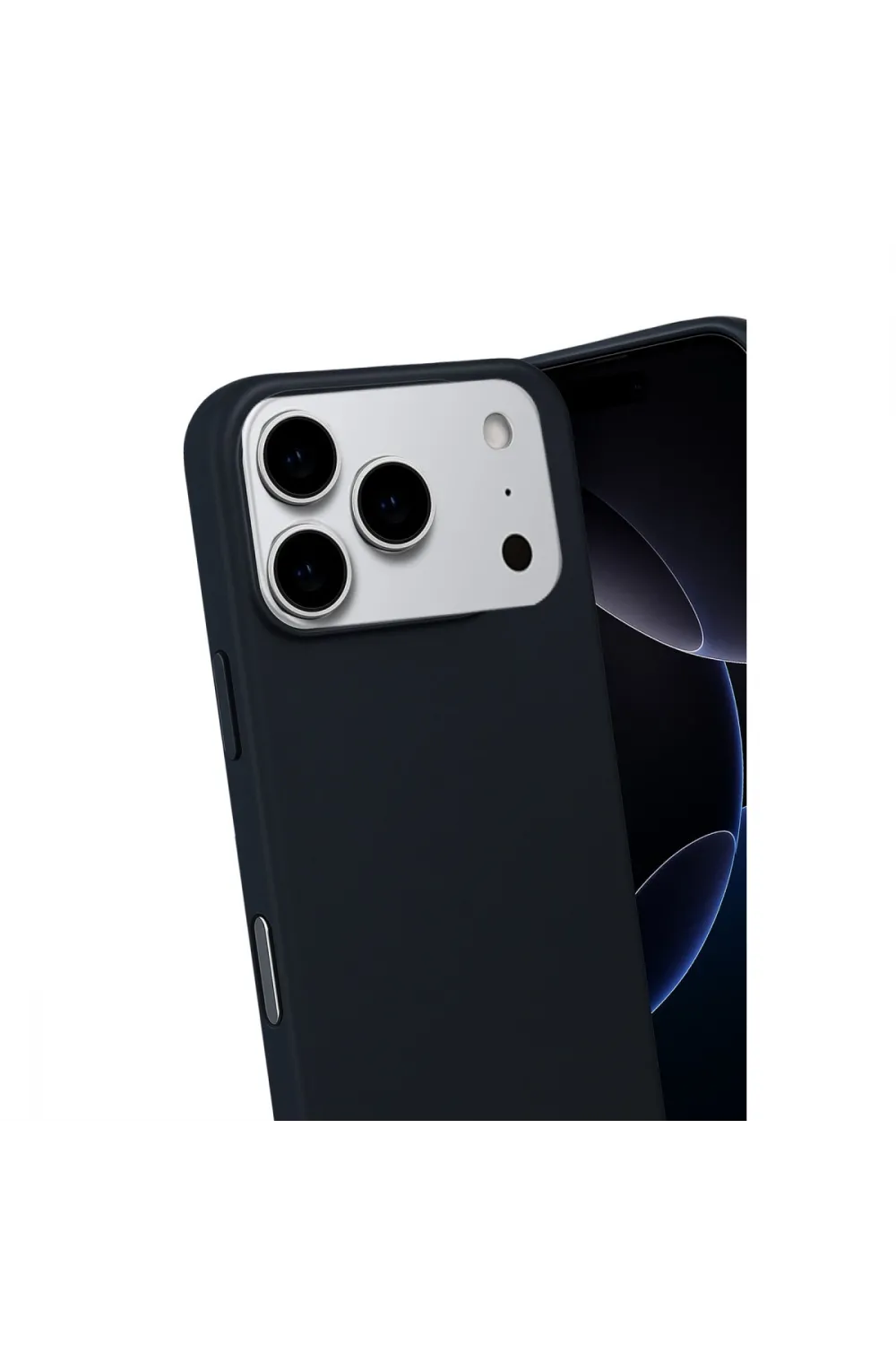 Apple İphone 17 Pro Max Nano İçi Kadife Silikon - Siyah