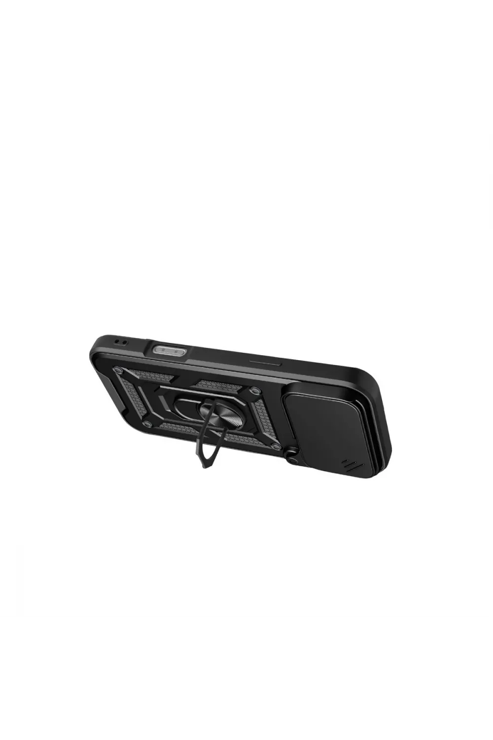 Apple İphone 17 Pro Max Pars Lens Yüzüklü Silikon - Siyah