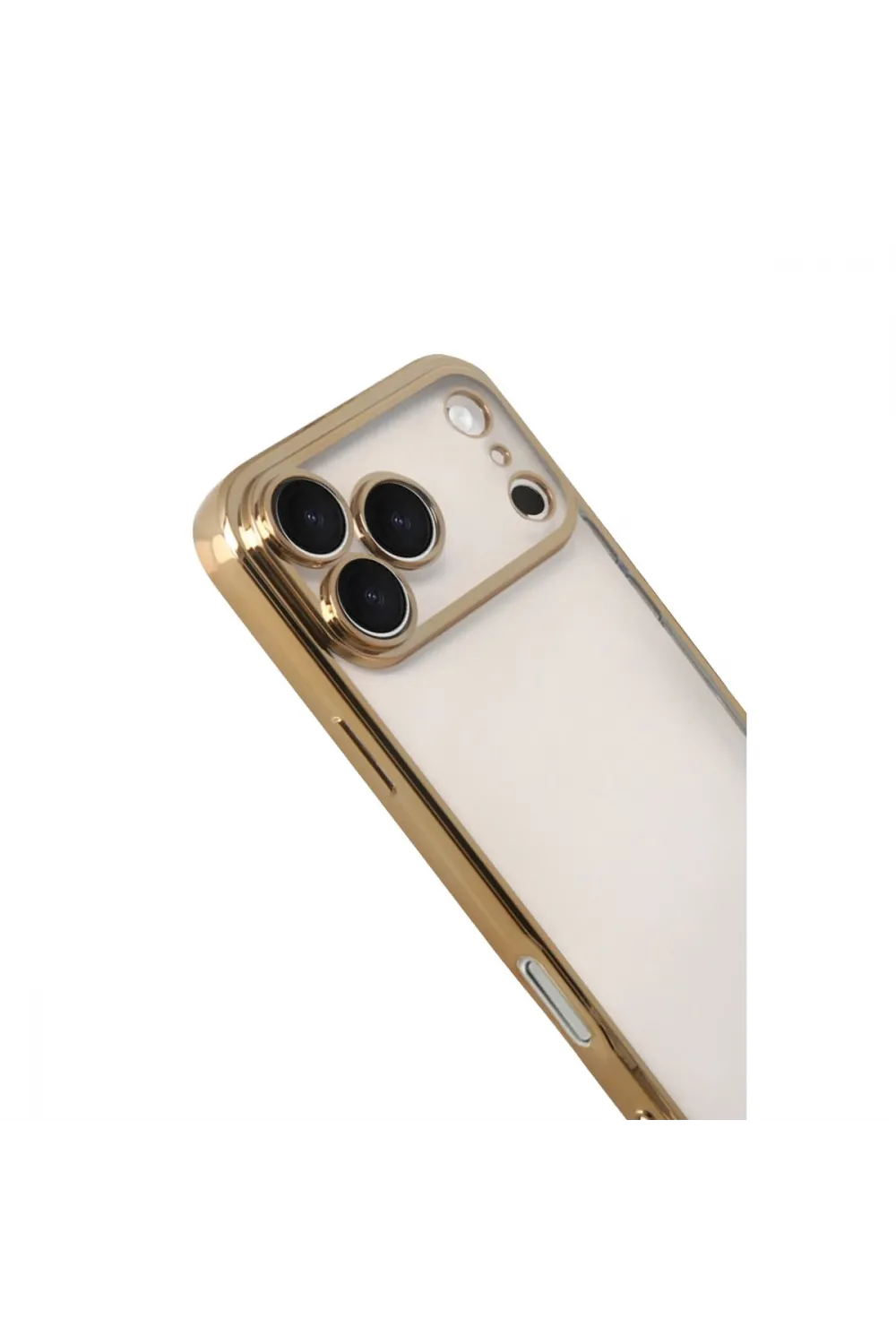Apple İphone 17 Pro Max Razer Lensli Silikon - Gold