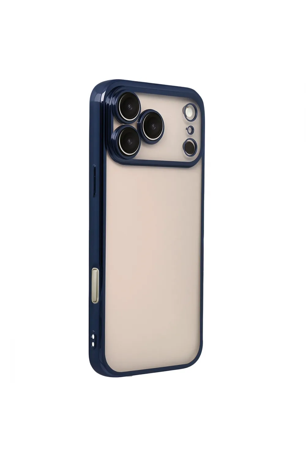 Apple İphone 17 Pro Max Razer Lensli Silikon - Lacivert