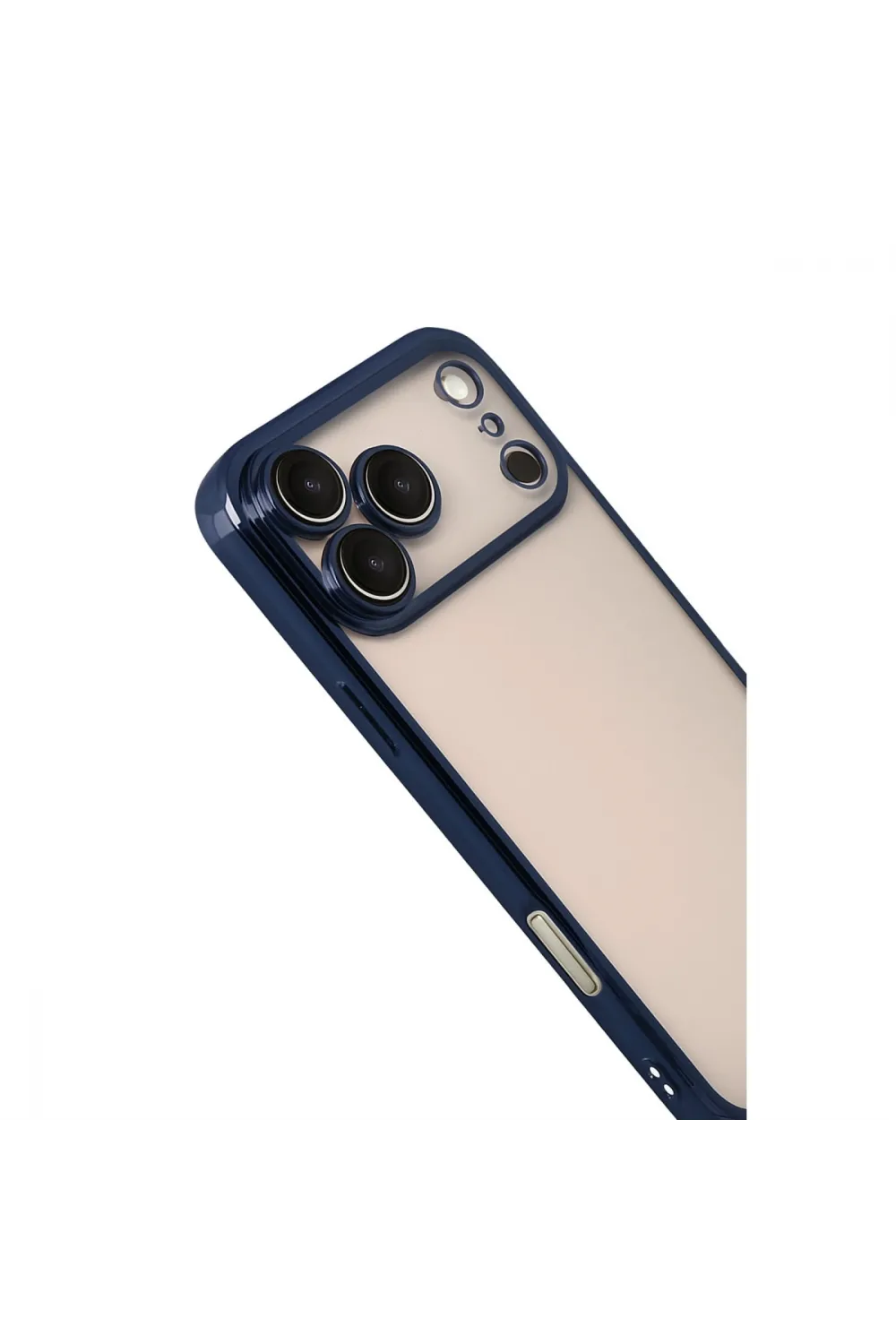 Apple İphone 17 Pro Max Razer Lensli Silikon - Lacivert