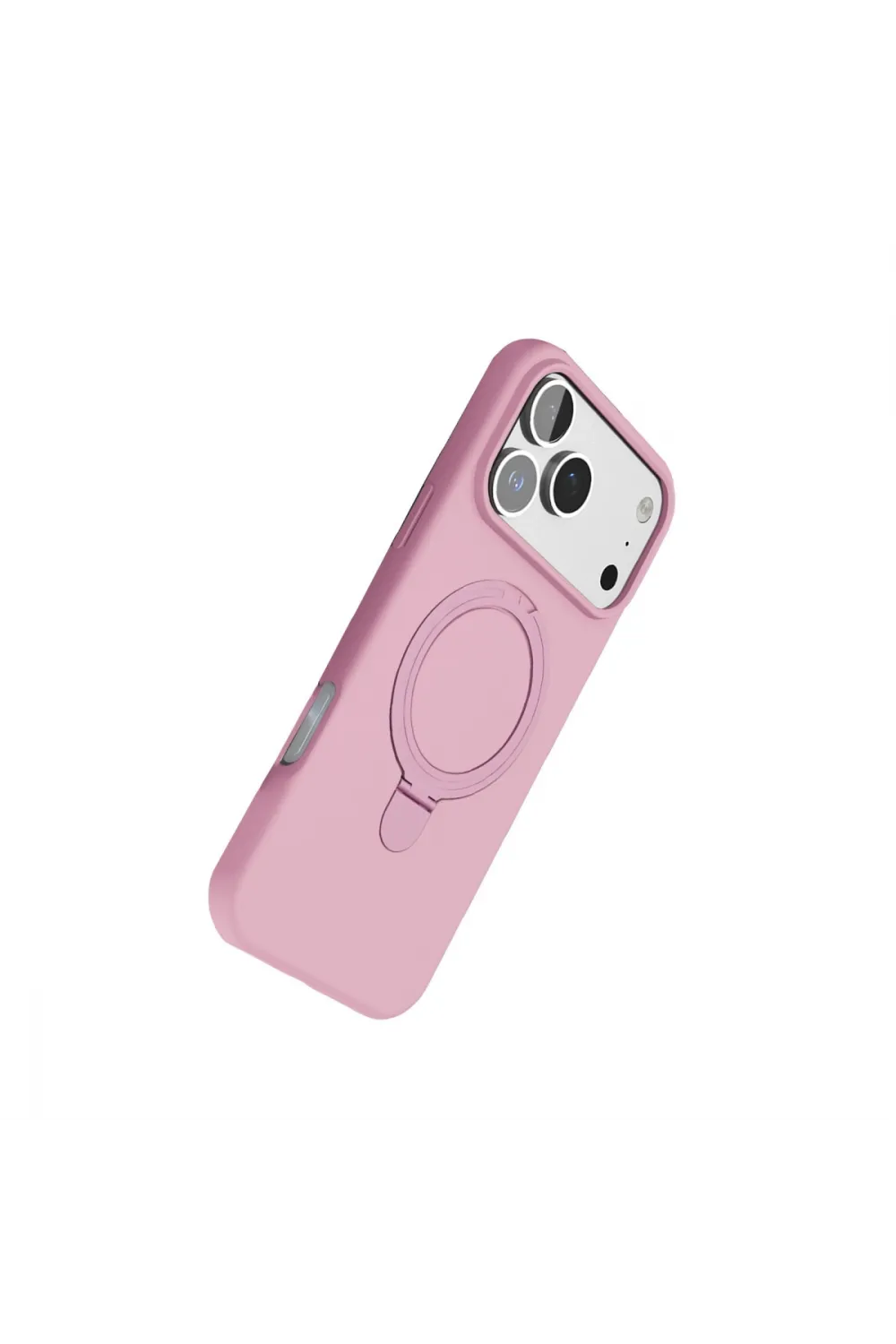 Apple İphone 17 Pro Max Regal Magsafe Standlı Kapak - Açık Pembe
