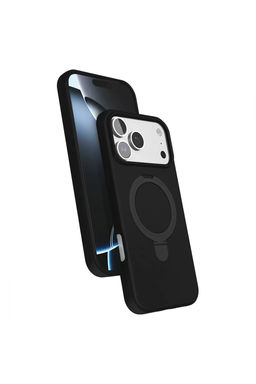 Apple İphone 17 Pro Max Regal Magsafe Standlı Kapak - Siyah