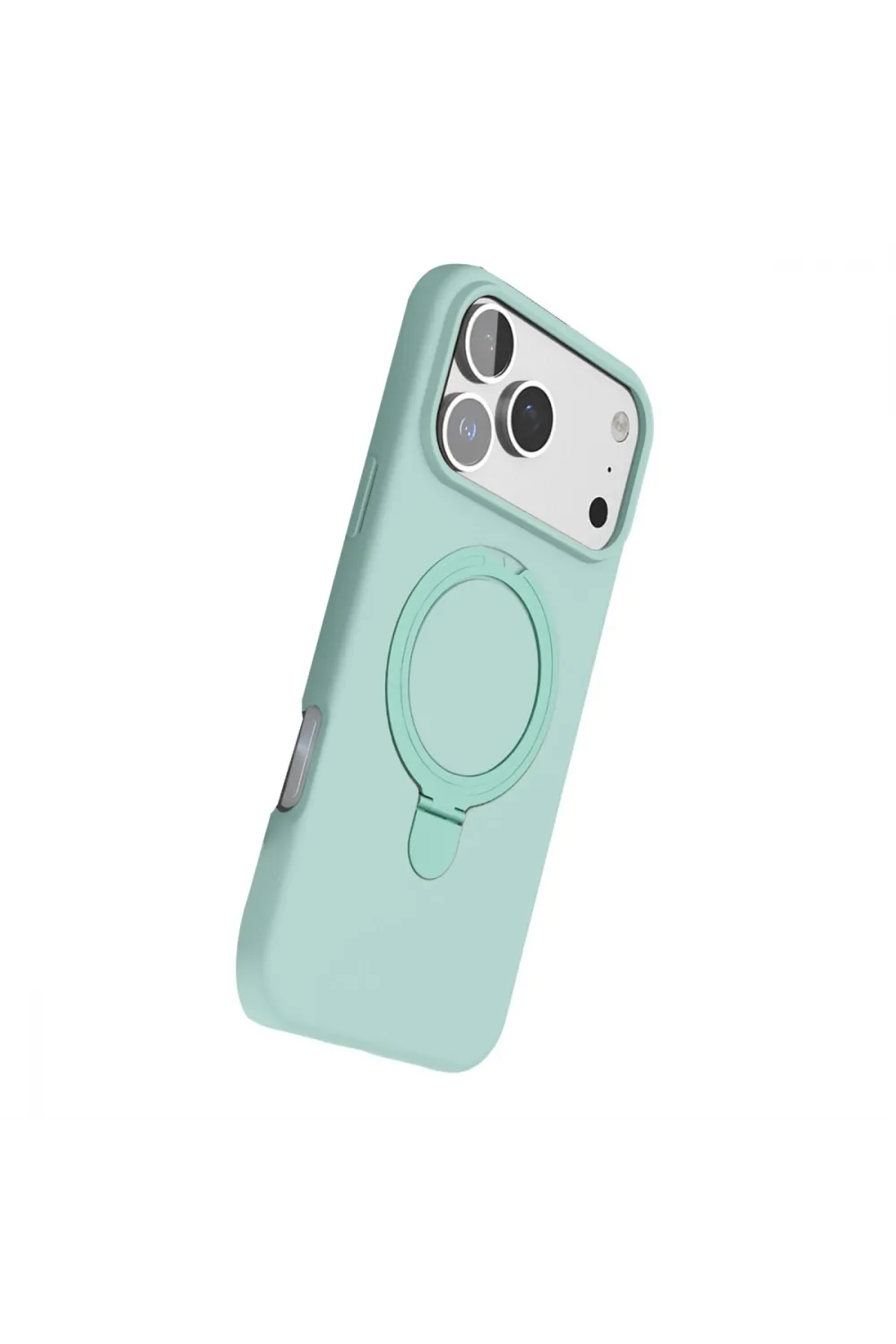 Apple İphone 17 Pro Max Regal Magsafe Standlı Kapak - Su Yeşili