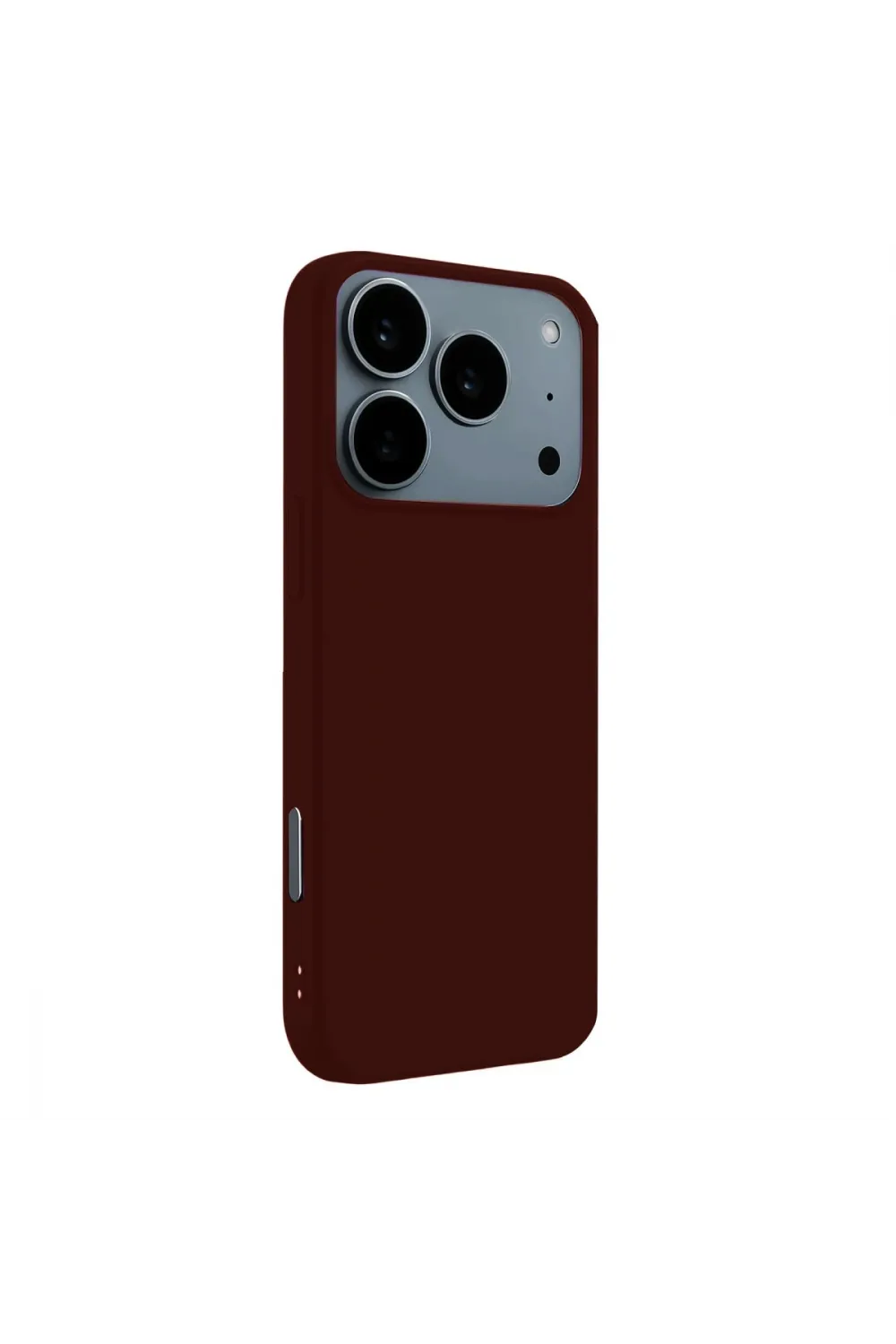 Apple İphone 17 Pro Nano İçi Kadife Silikon - Bordo