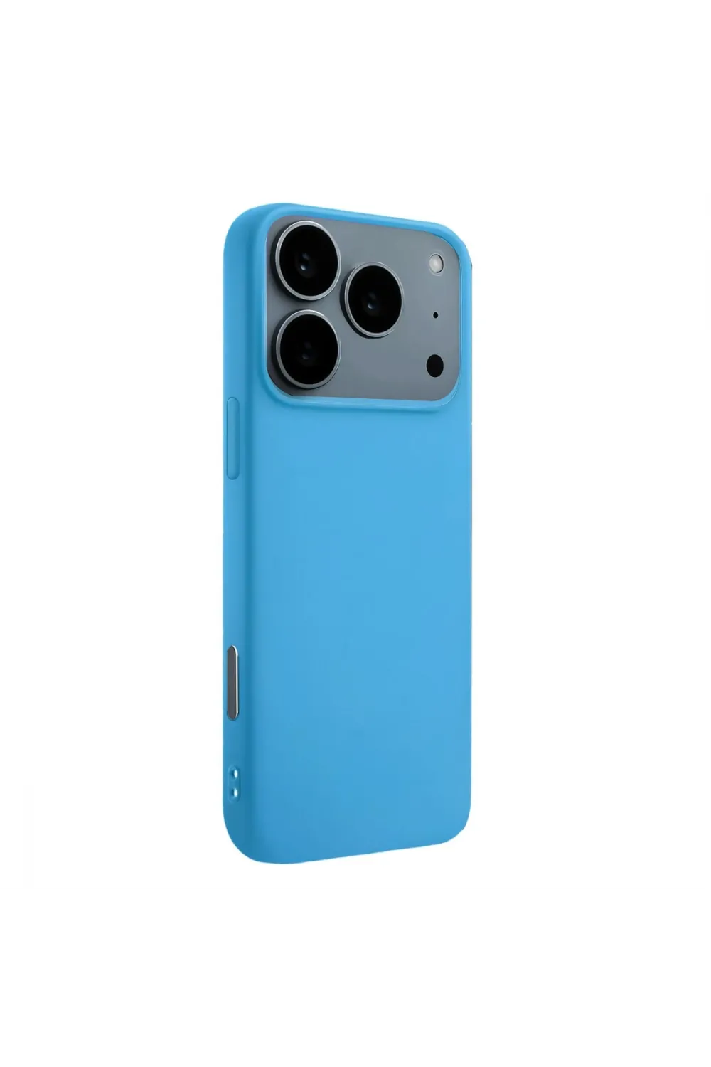 Apple İphone 17 Pro Nano İçi Kadife Silikon - Mavi