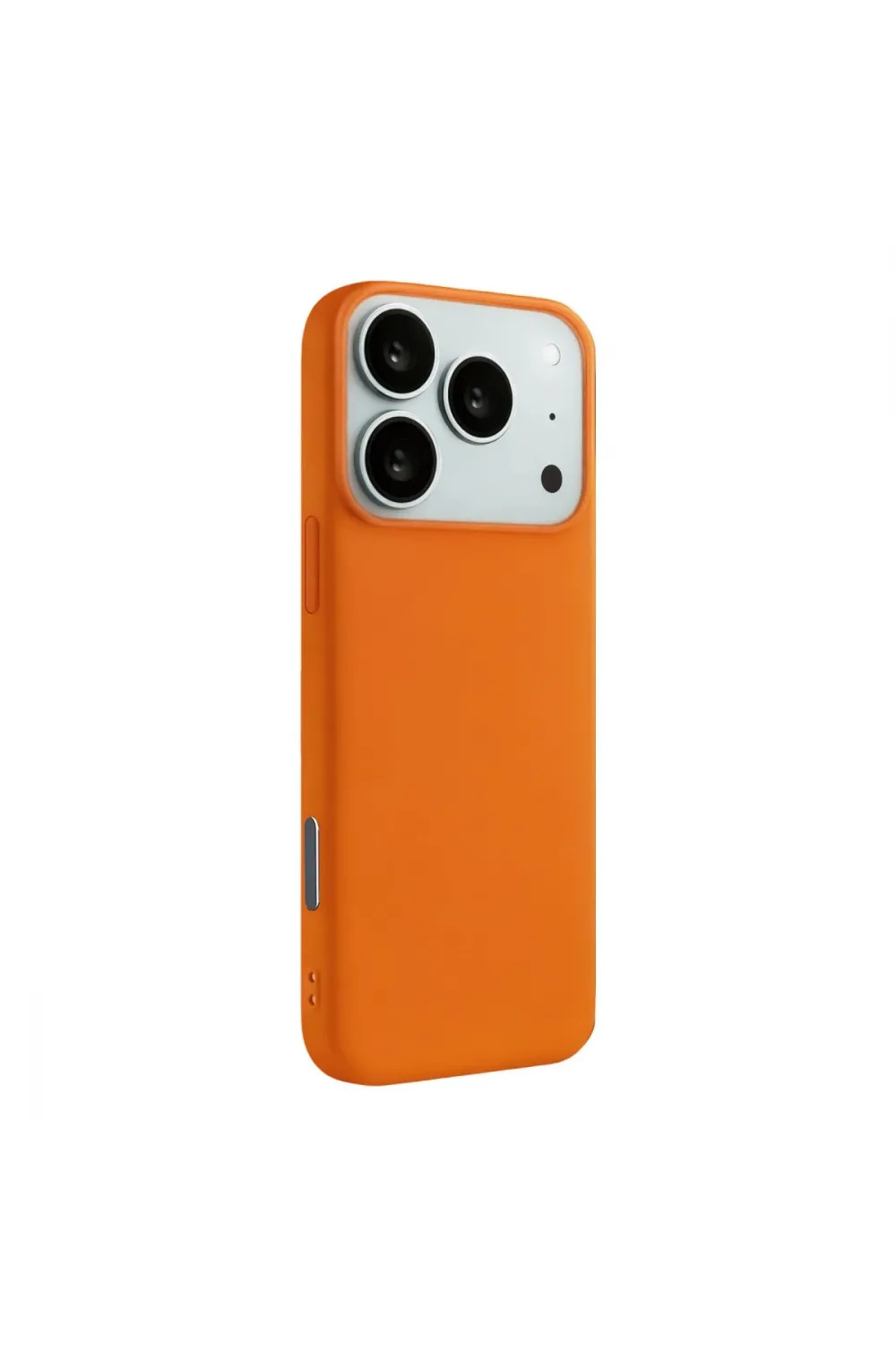 Apple İphone 17 Pro Nano İçi Kadife Silikon - Turuncu