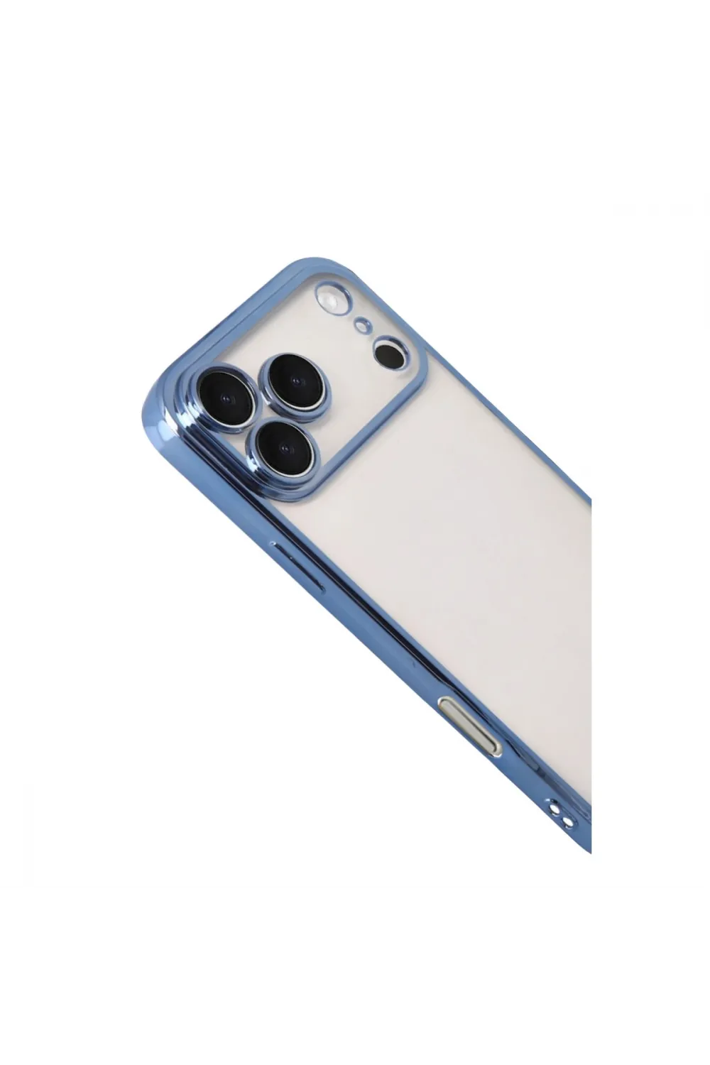 Apple İphone 17 Pro Razer Lensli Silikon - Açık Mavi