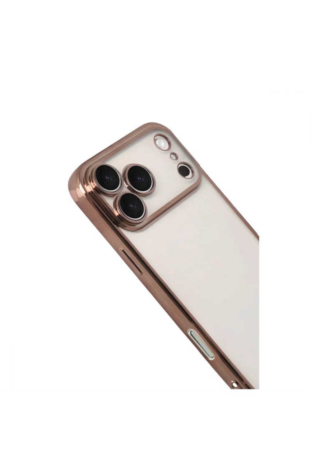 Apple İphone 17 Pro Razer Lensli Silikon - Çöl Titanyum