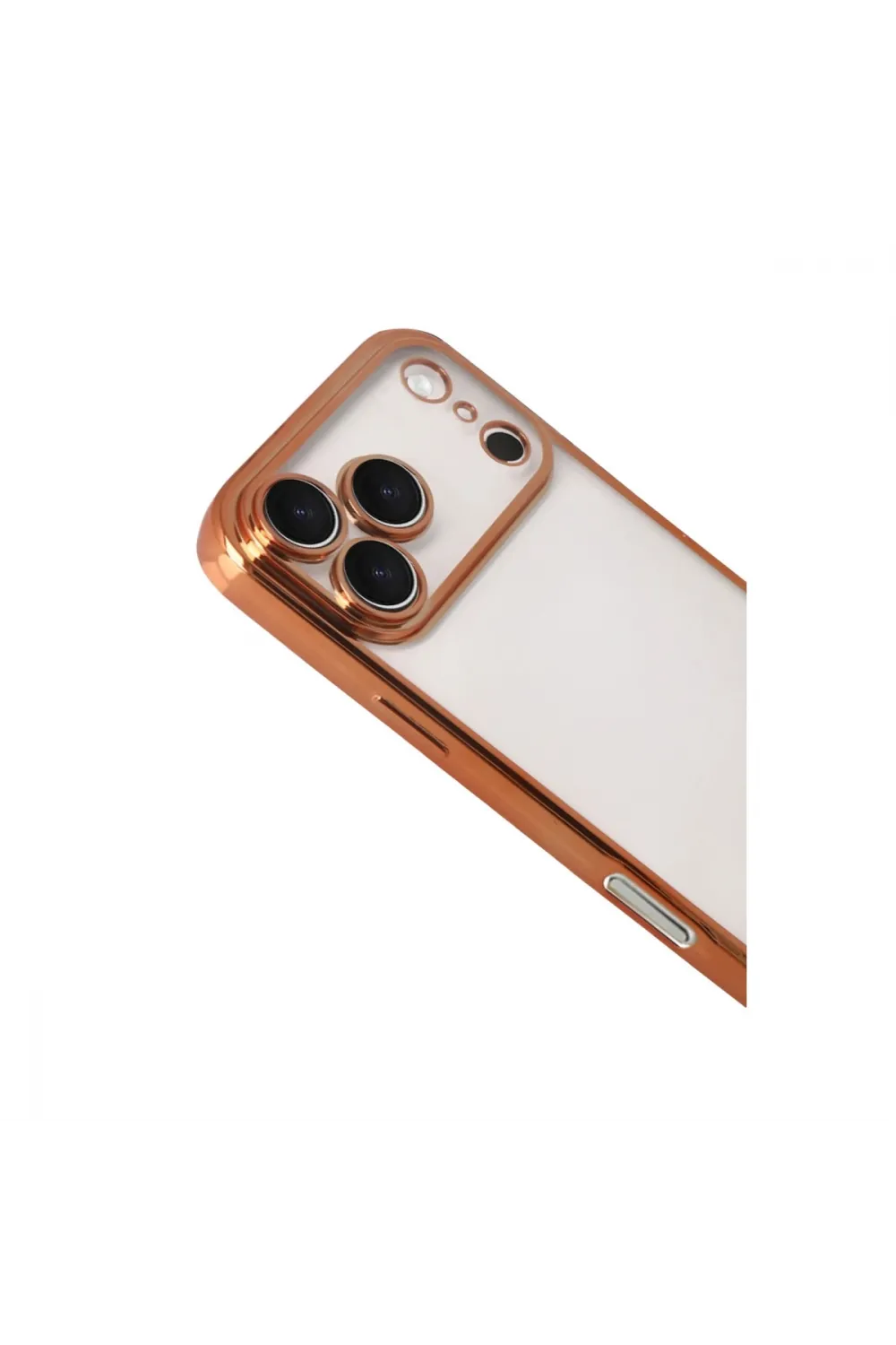 Apple İphone 17 Pro Razer Lensli Silikon - Turuncu