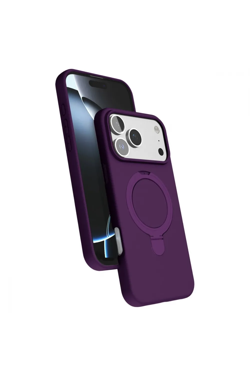Apple İphone 17 Pro Regal Magsafe Standlı Kapak - Derin Mor