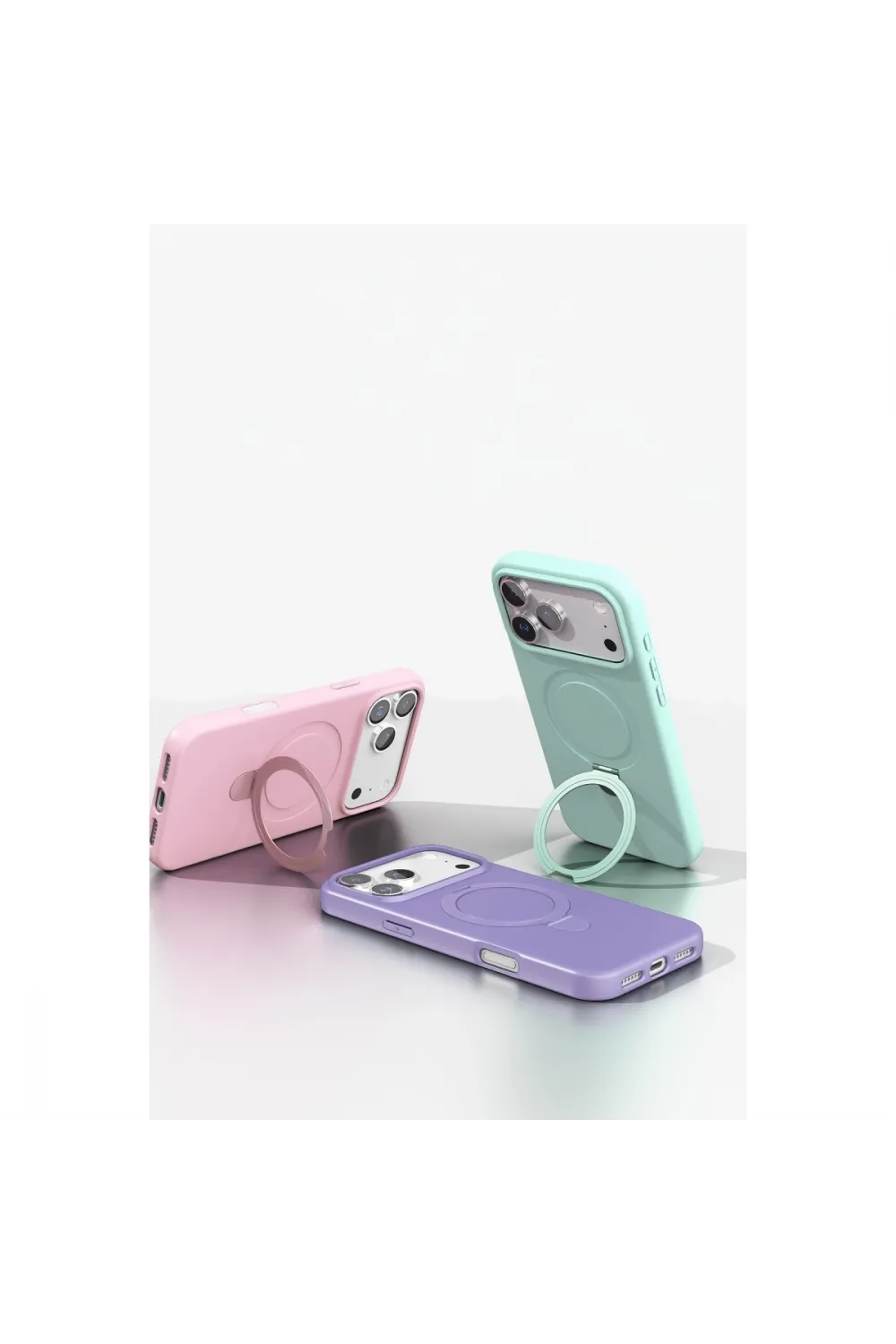 Apple İphone 17 Pro Regal Magsafe Standlı Kapak - Turuncu