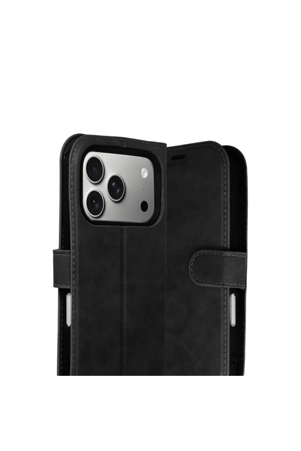 Apple İphone 17 Pro Trend S Plus Kapaklı Kılıf - Siyah