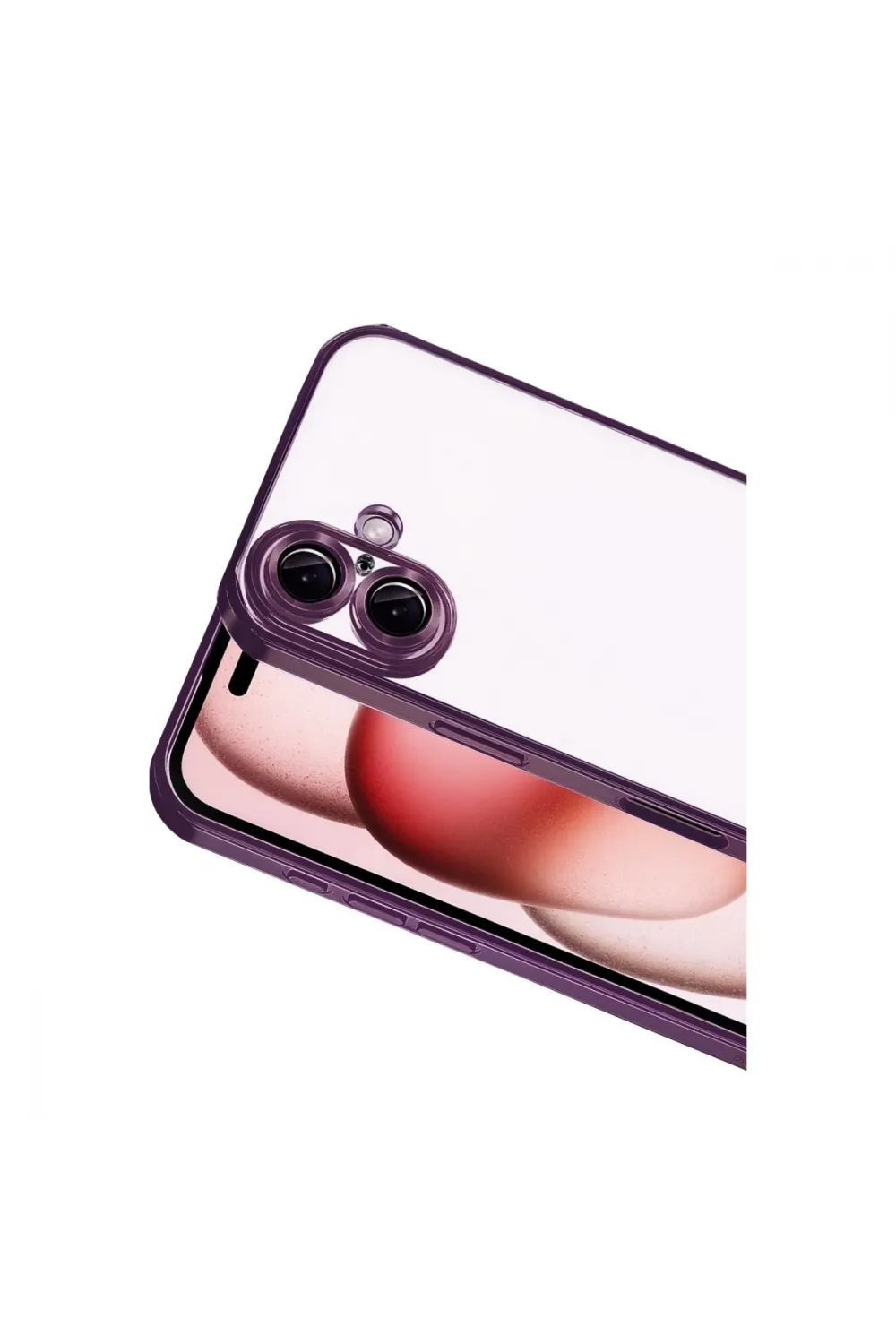 Apple İphone 17 Razer Lensli Silikon - Açık Mor