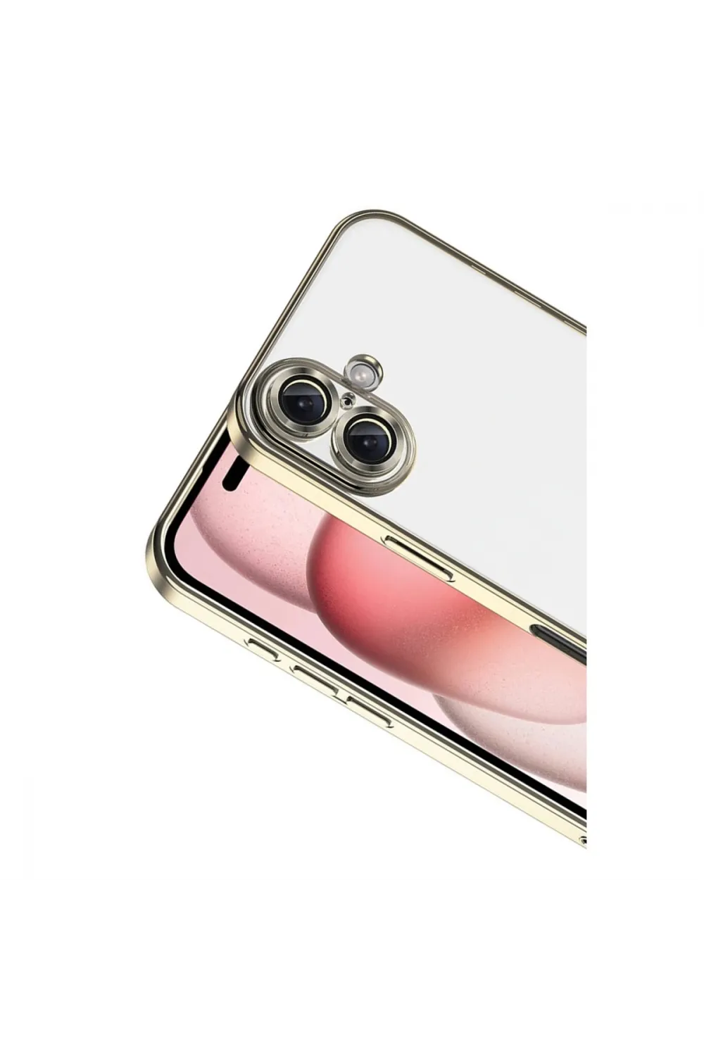 Apple İphone 17 Razer Lensli Silikon - Gold