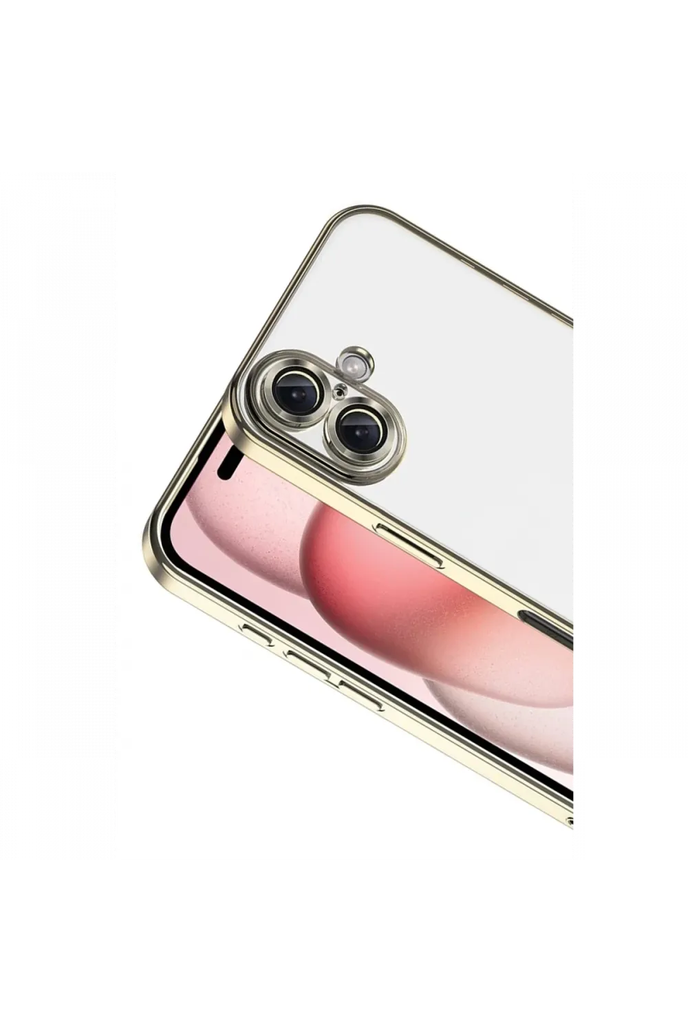 Apple iPhone 17 Razer Lensli Silikon - Gold