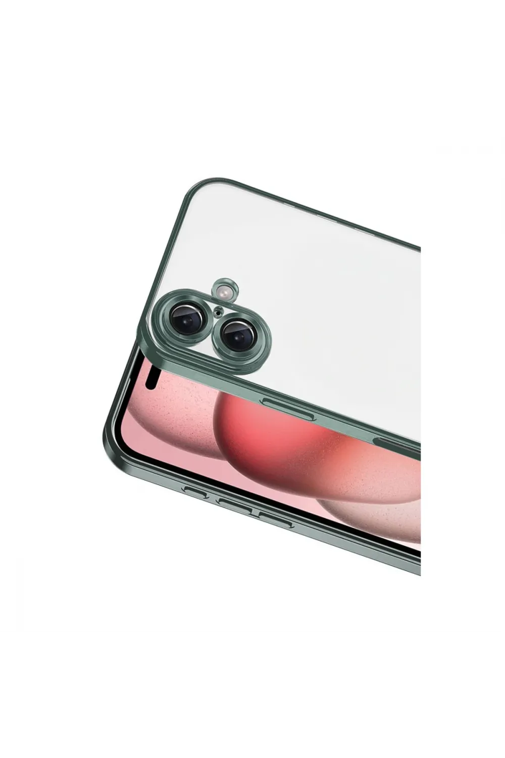 Apple İphone 17 Razer Lensli Silikon - Yeşil