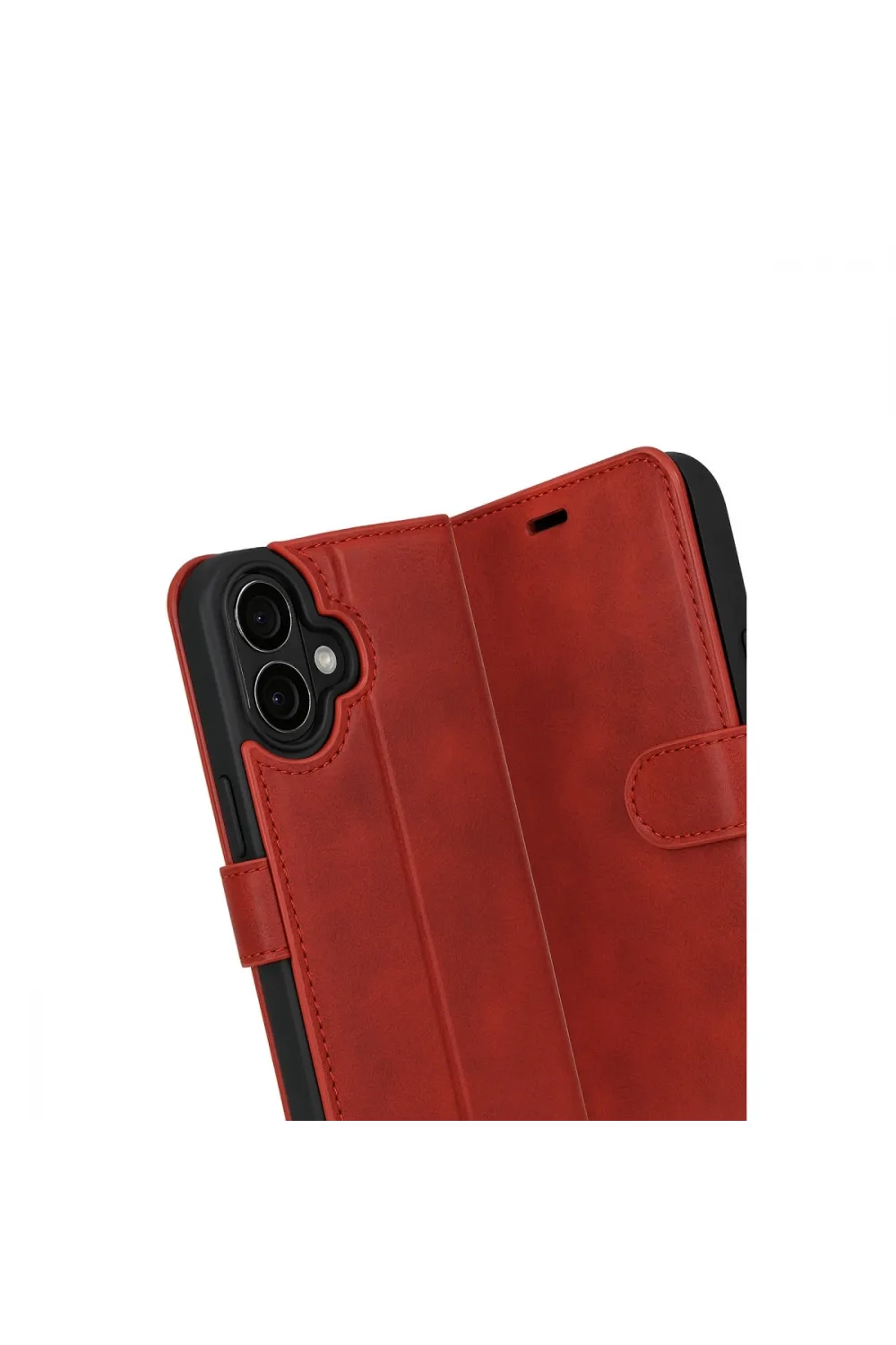 Apple İphone 17 Trend S Plus Kapaklı Kılıf - Kırmızı