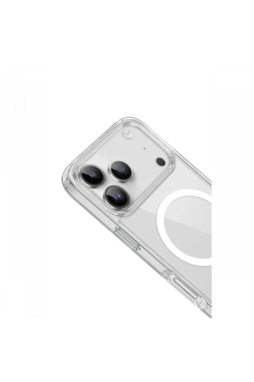 Apple iPhone 18 Pro Max/17 Pro Max Kılıf Pc Real Magsafe Kapak - Şeffaf