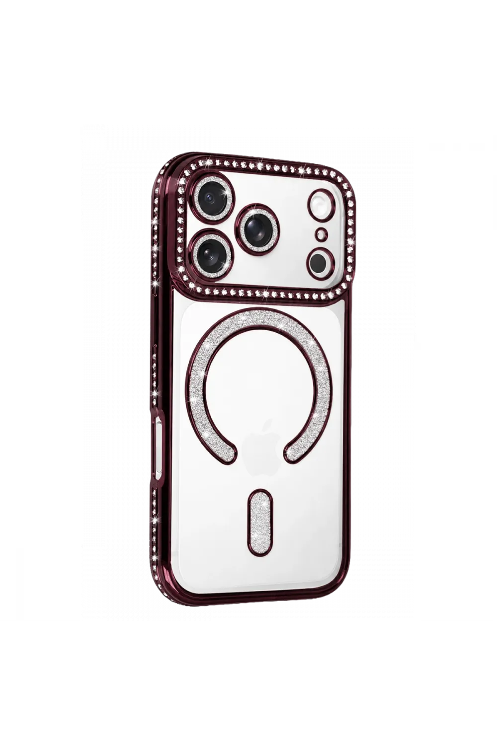 Apple iPhone 18 Pro Max Joke Simli Magneticsafe Kılıf - Bordo