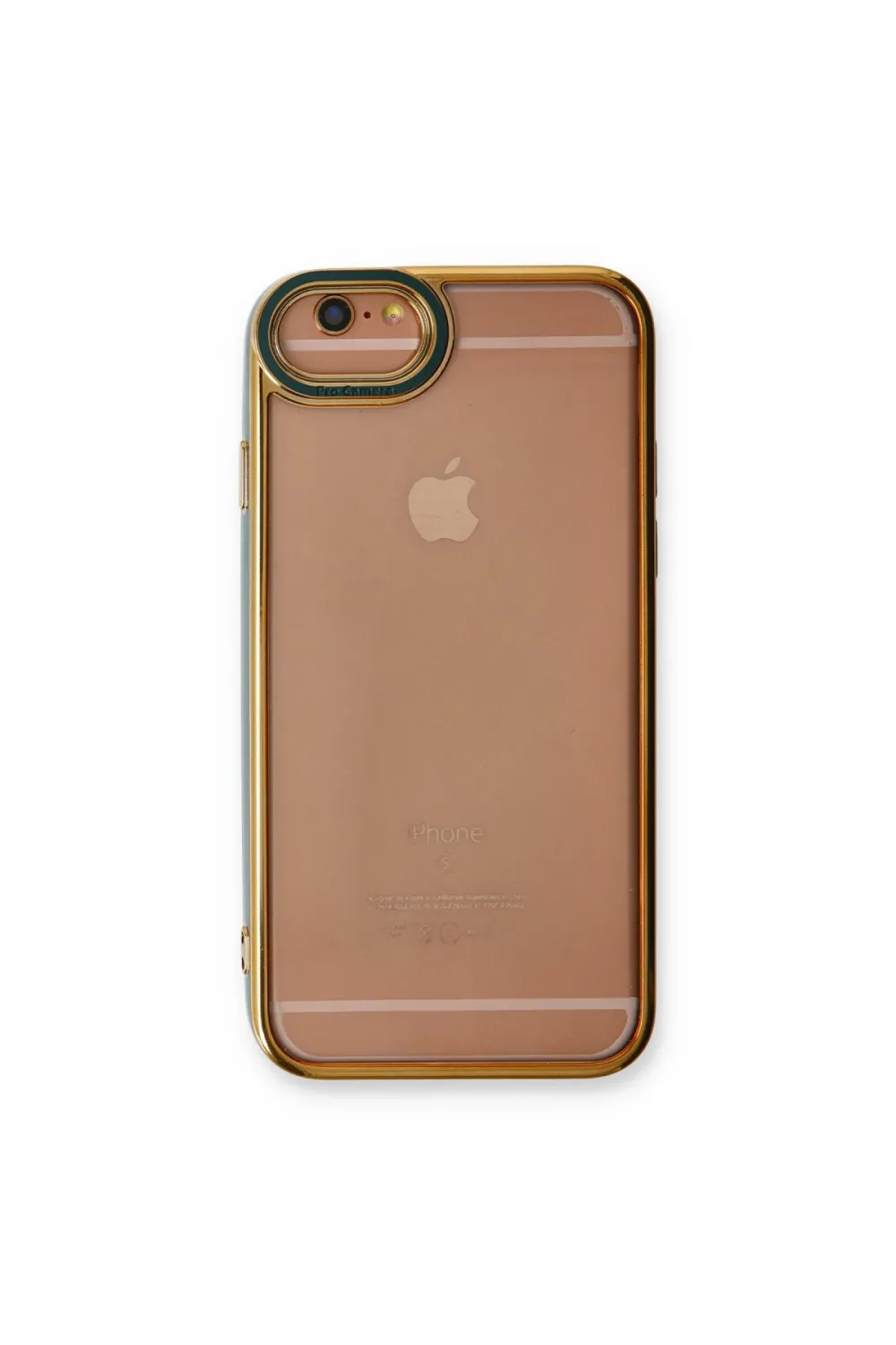 Apple İphone 6 Kılıf Liva Lens Silikon - Yeşil