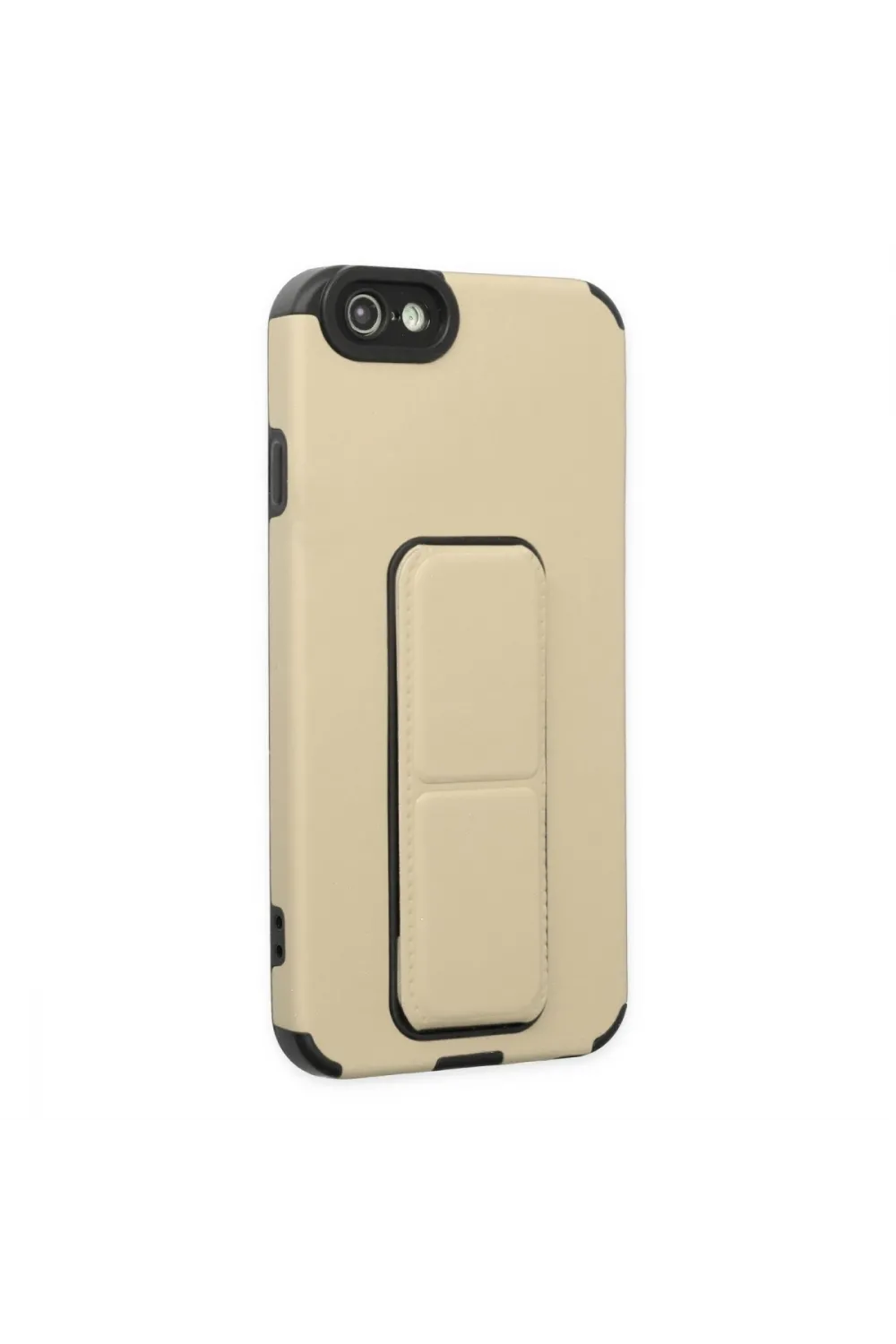 Apple İphone 6 Kılıf Mega Standlı Silikon - Gold