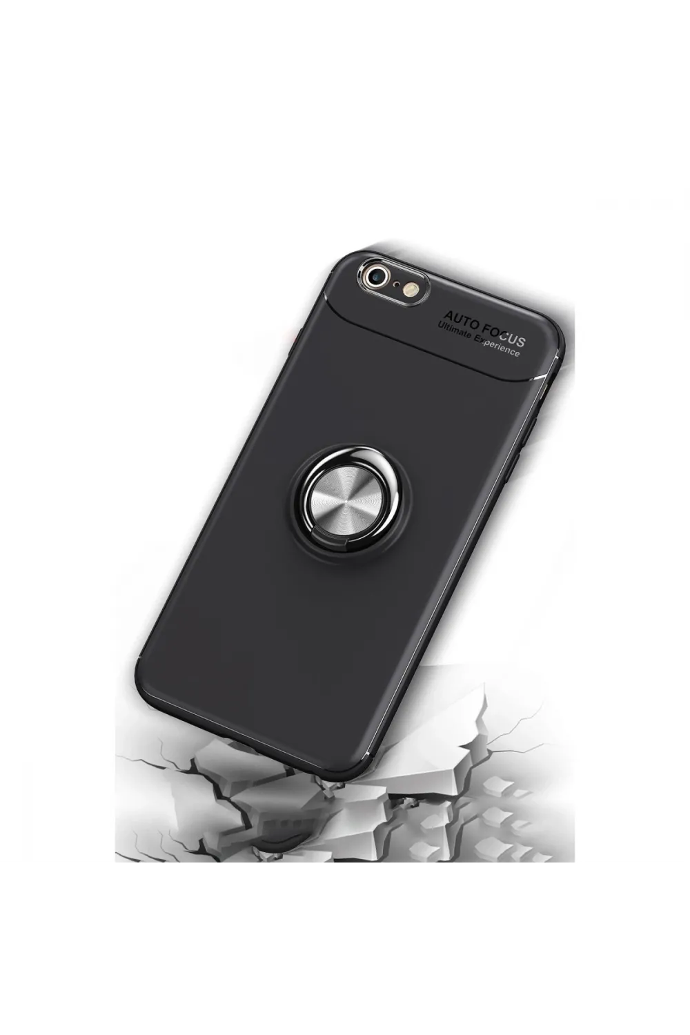 Apple İphone 6 Kılıf Range Yüzüklü Silikon - Kırmızı
