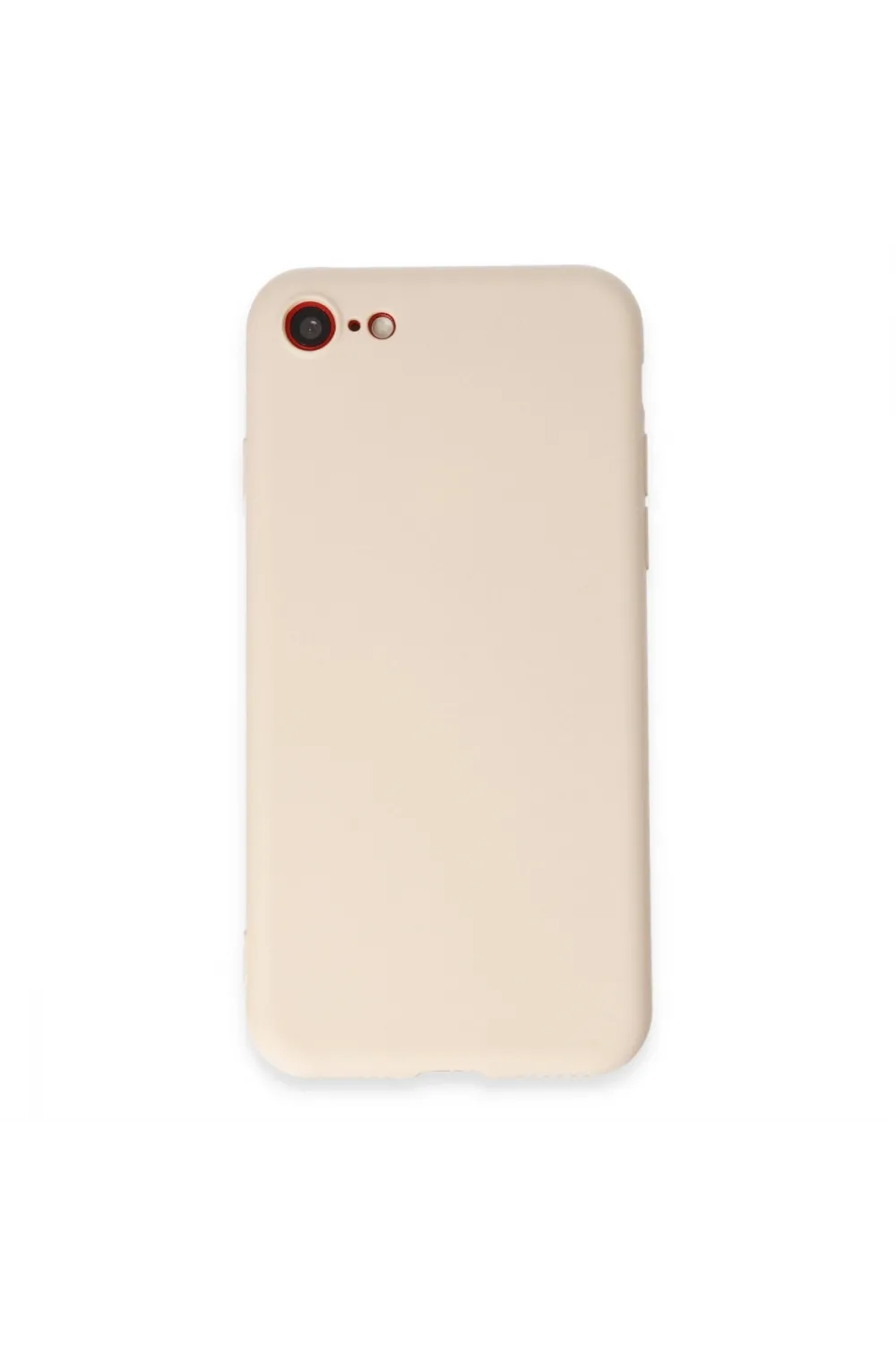 Apple İphone 7 Kılıf First Silikon - Krem