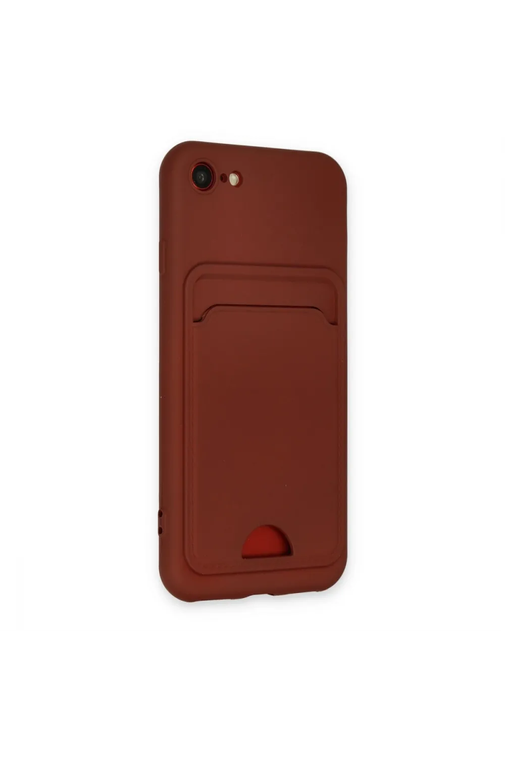 Apple İphone 7 Kılıf Kelvin Kartvizitli Silikon - Bordo