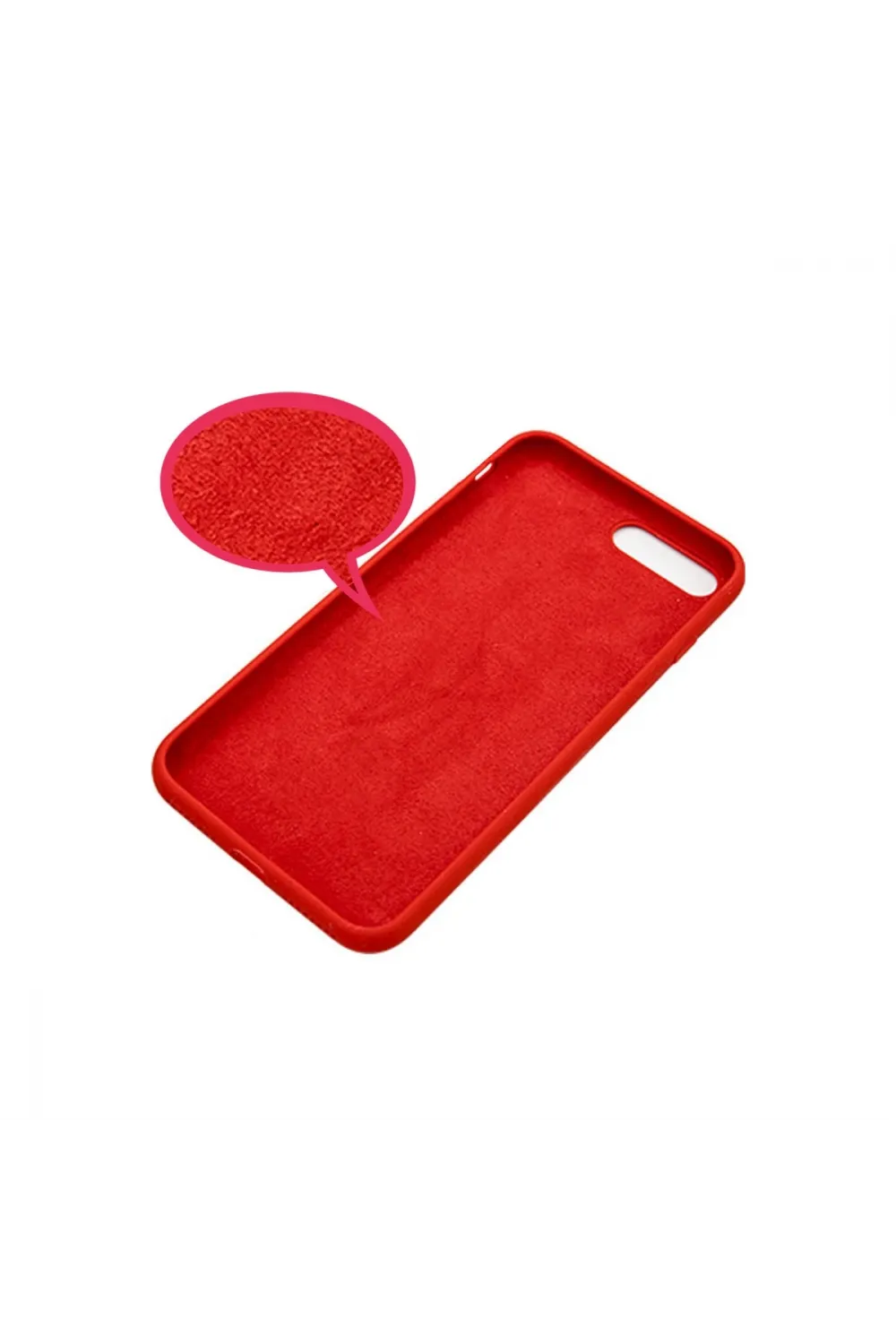 Apple İphone 7 Kılıf Nano İçi Kadife Silikon - Lila
