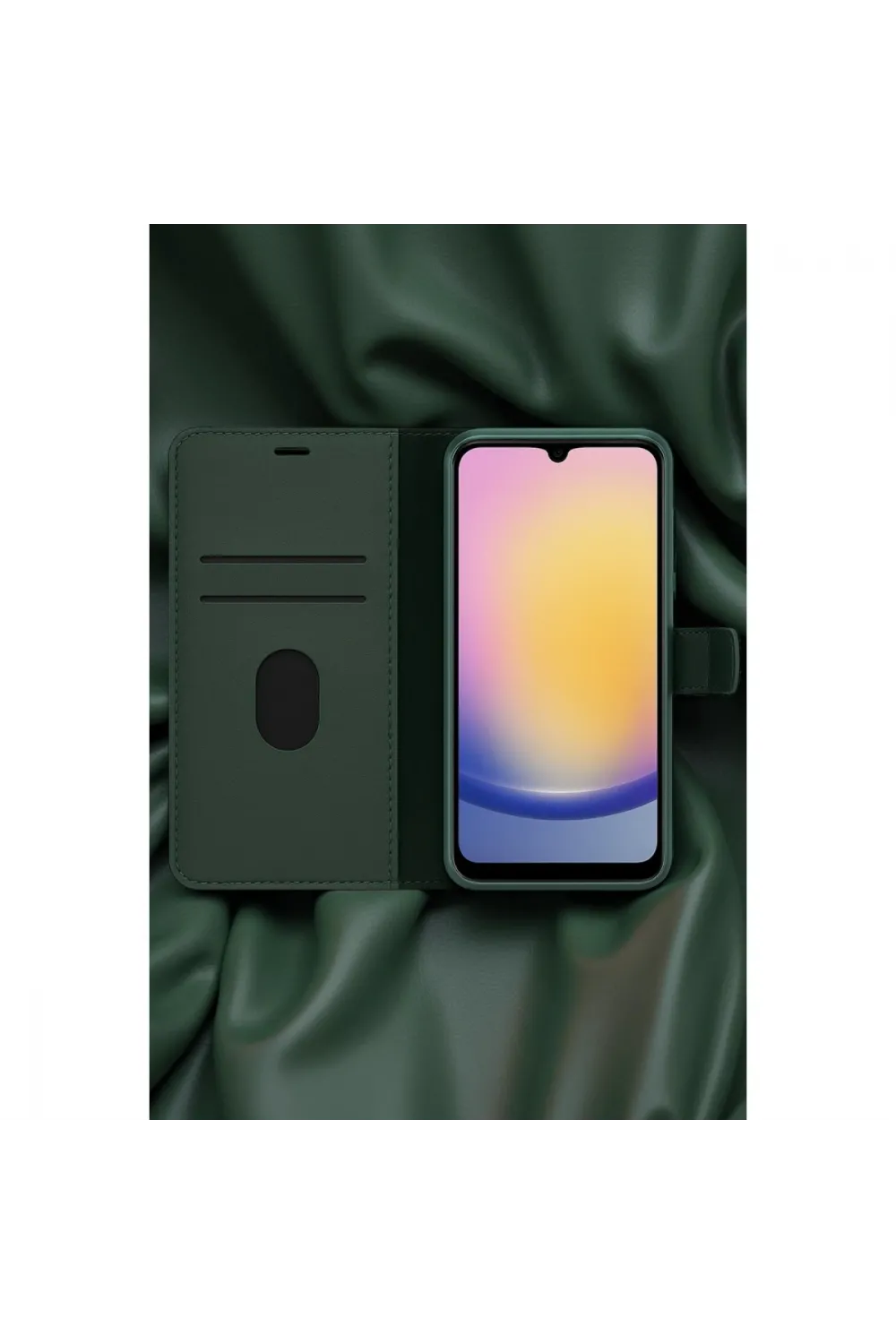 Apple İphone 7 Trend S Plus Kapaklı Kılıf - Yeşil
