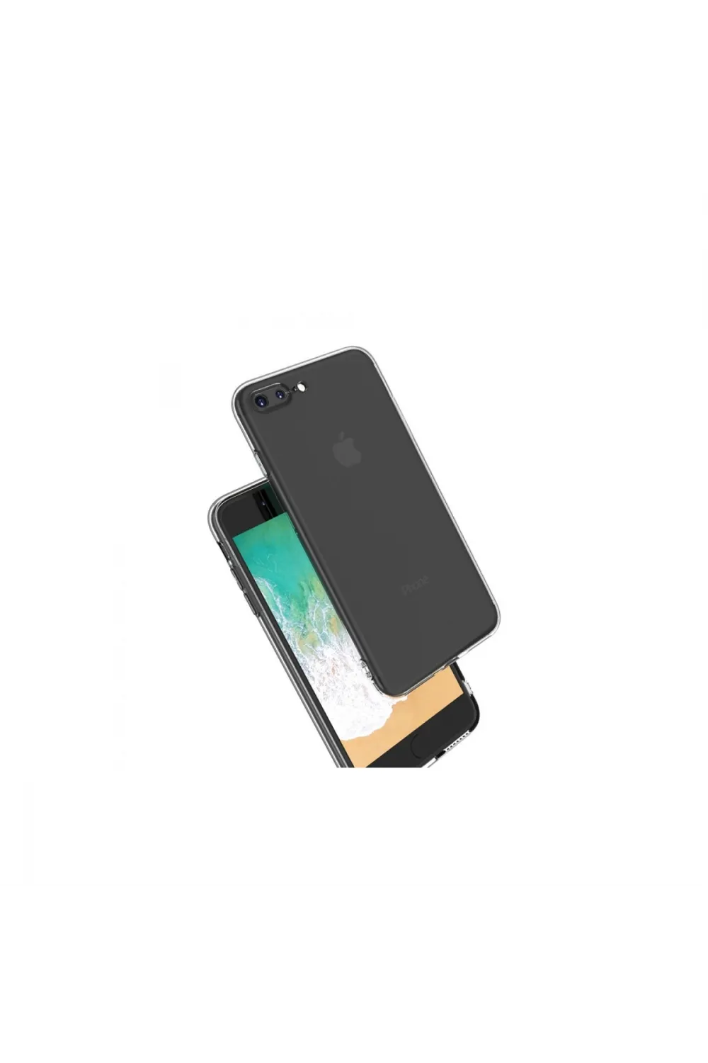 Apple İphone 8 Plus Kılıf Deluxe 2mm Şeffaf Silikon